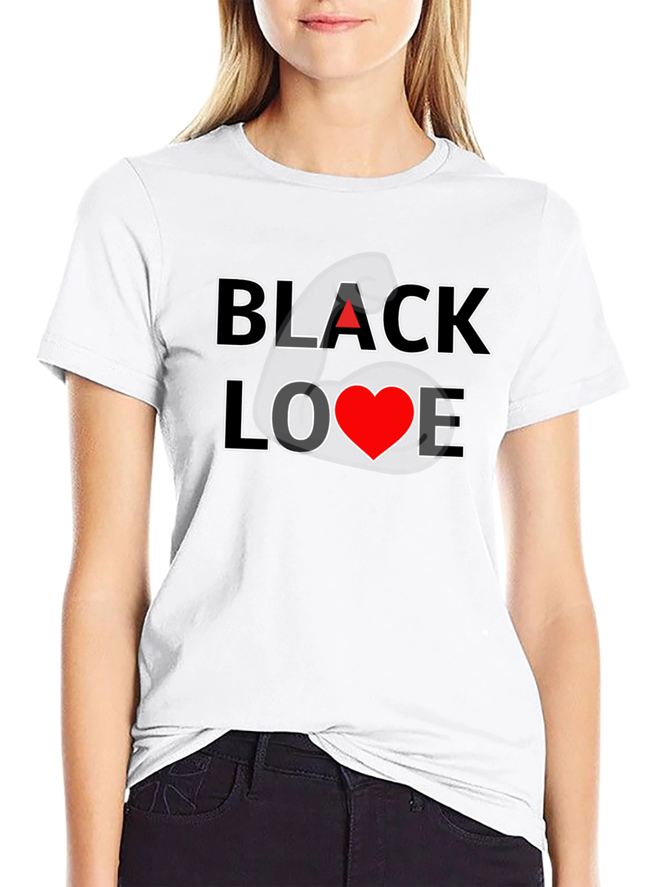 Black Love Graphic Tee - Stylish & Comfortable
