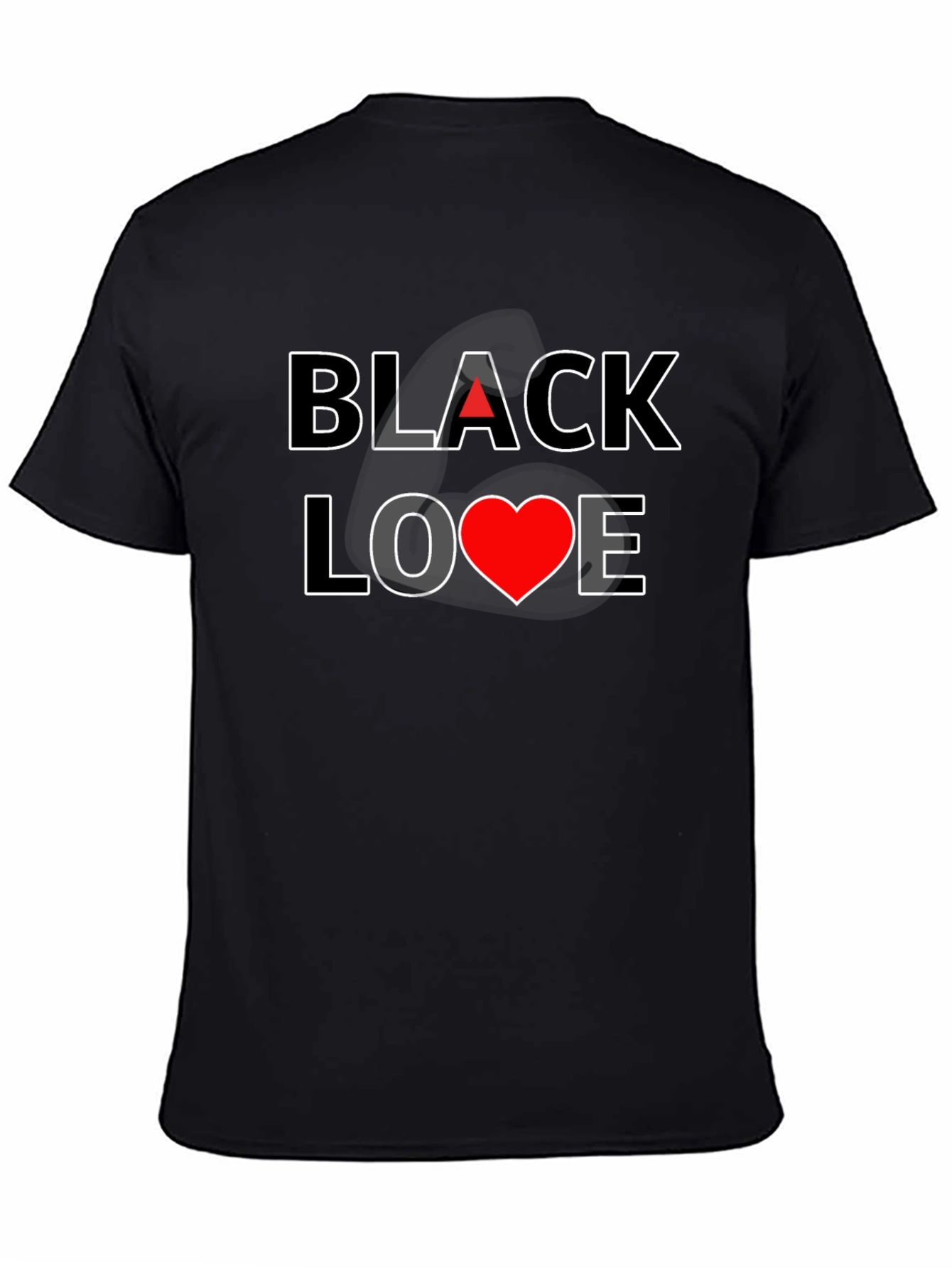 Black Love Graphic Tee - Stylish & Comfortable