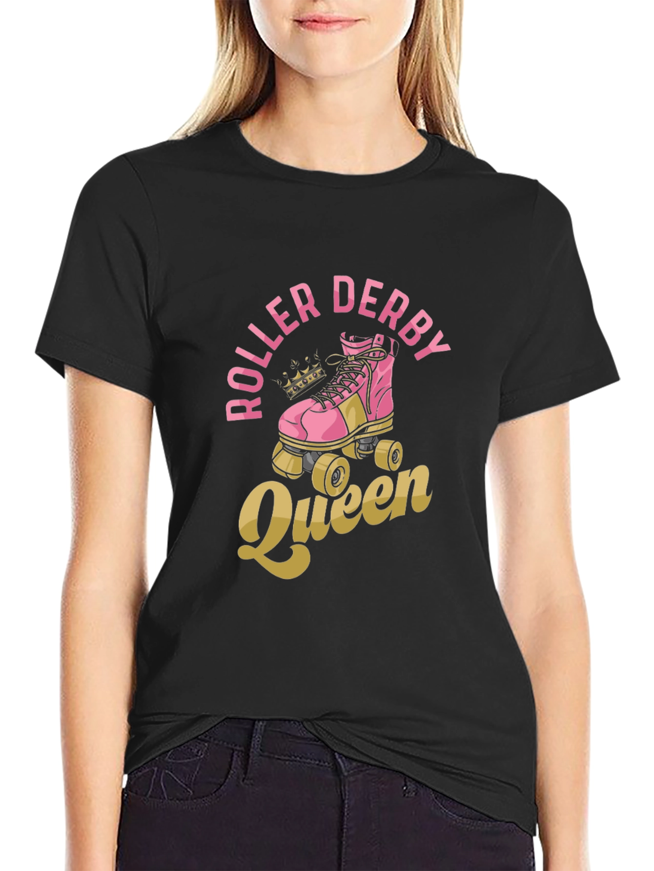 Roller Derby Queen T-Shirt - Graphic Print Tee