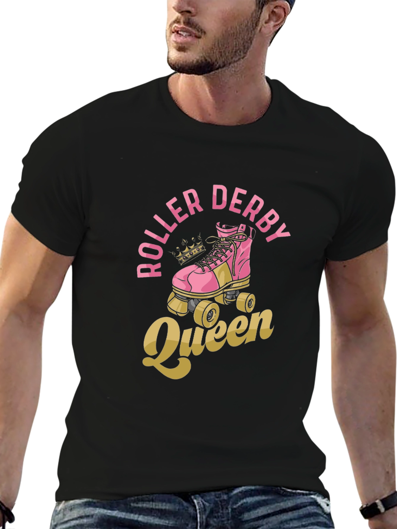 Roller Derby Queen T-Shirt - Graphic Print Tee