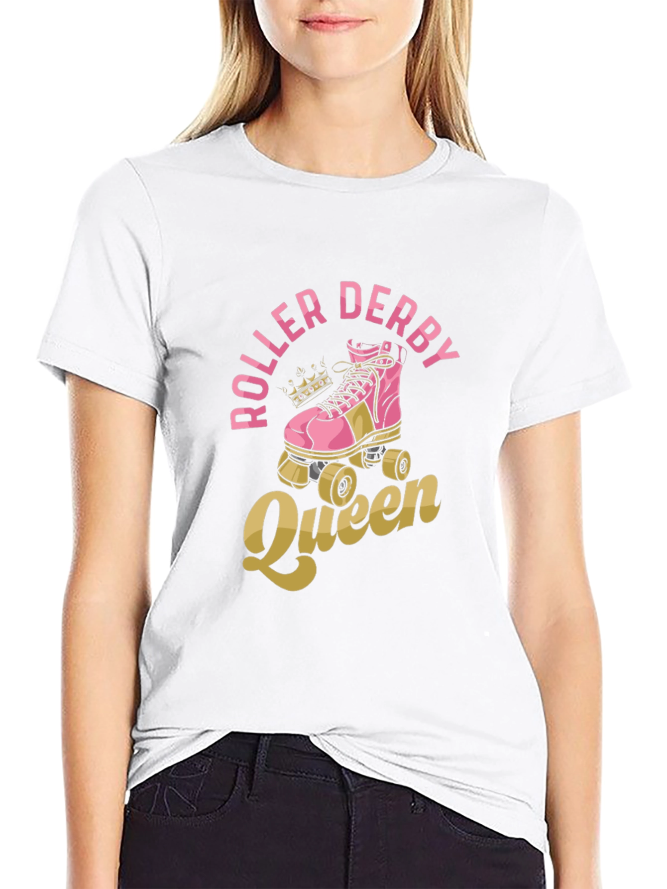 Roller Derby Queen T-Shirt - Graphic Print Tee
