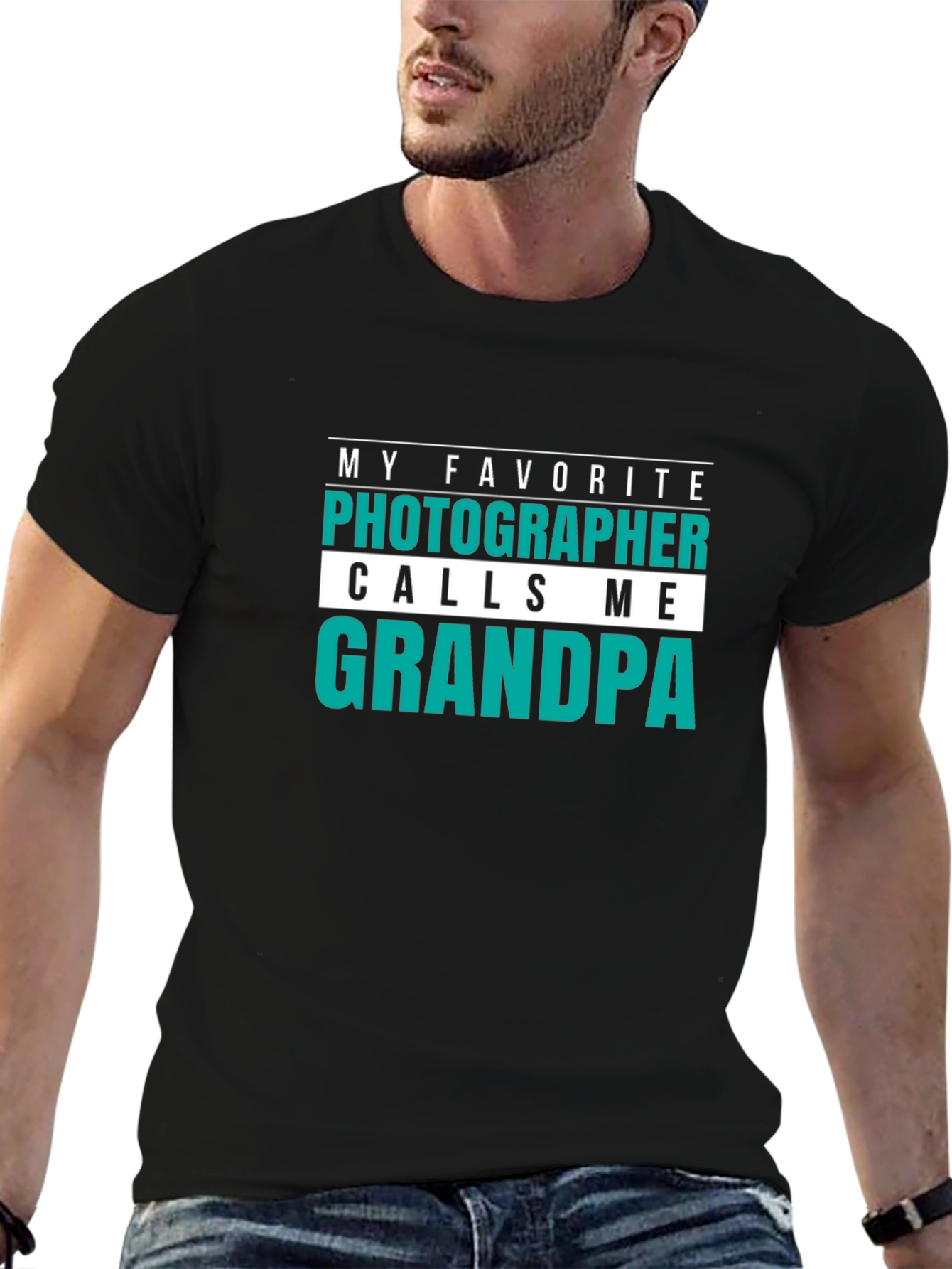 Photographer Grandpa Graphic Tee
