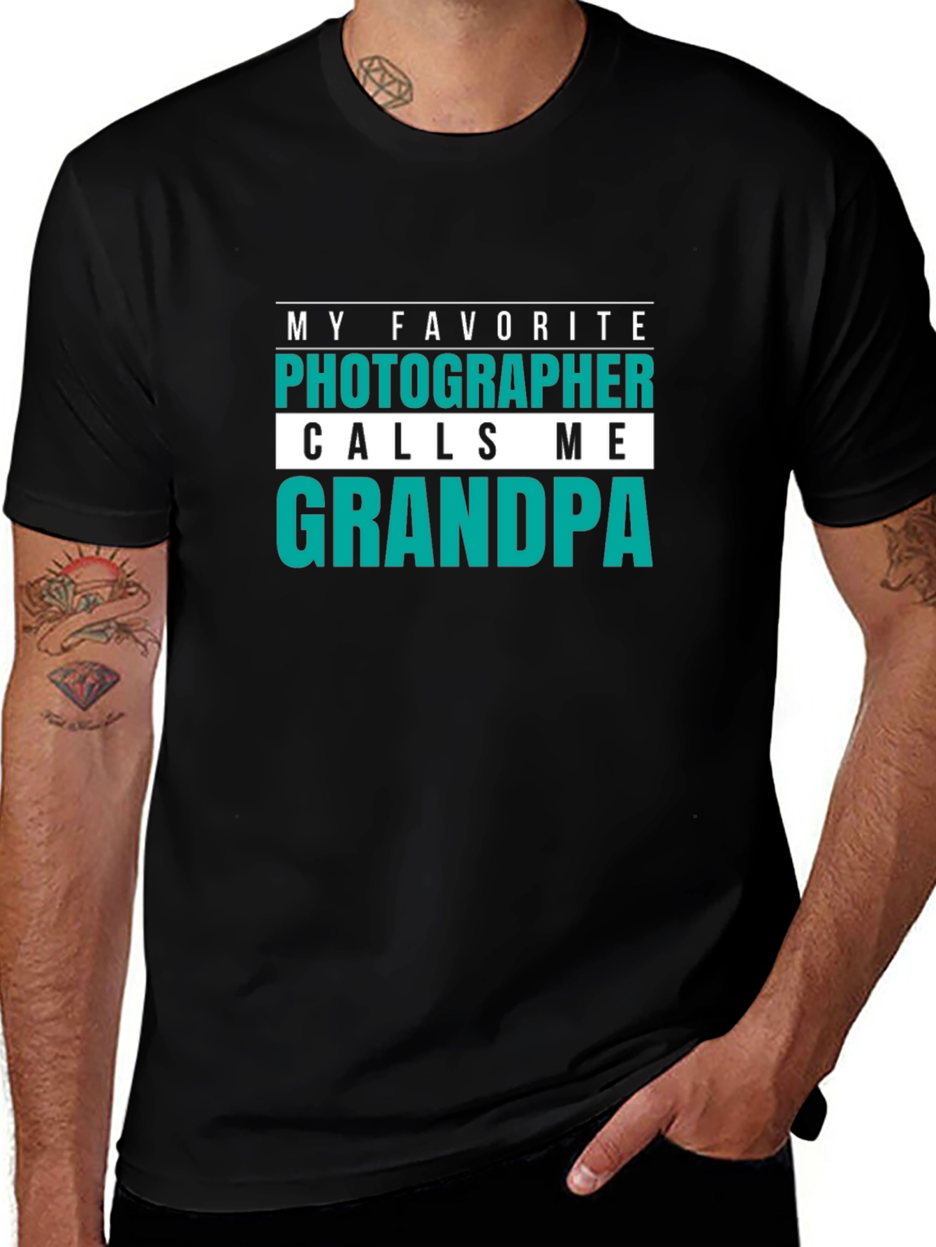 Photographer Grandpa Graphic Tee