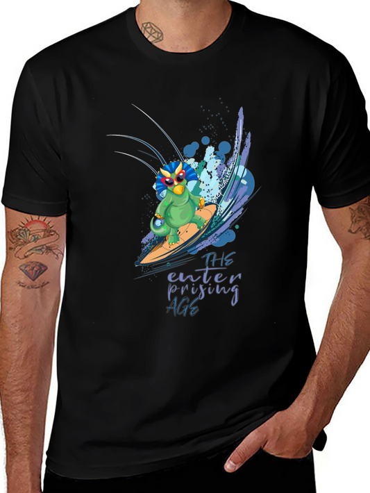 Surfing Dino T-Shirt - Enterprising Age