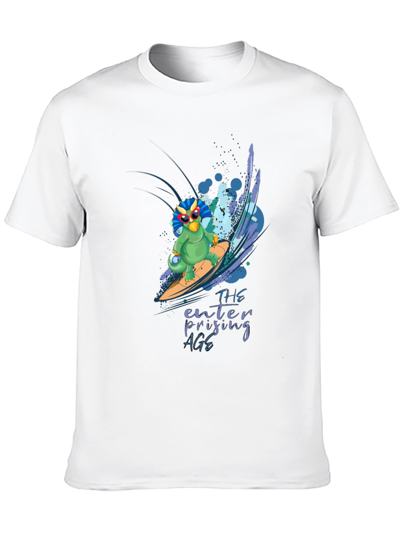 Surfing Dino T-Shirt - Enterprising Age