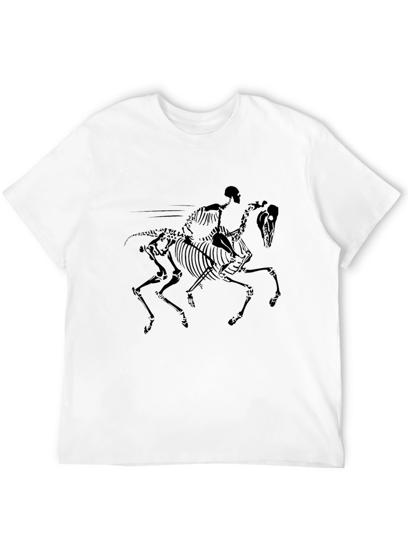 Skeleton Rider Black T-Shirt - Unique Graphic Tee