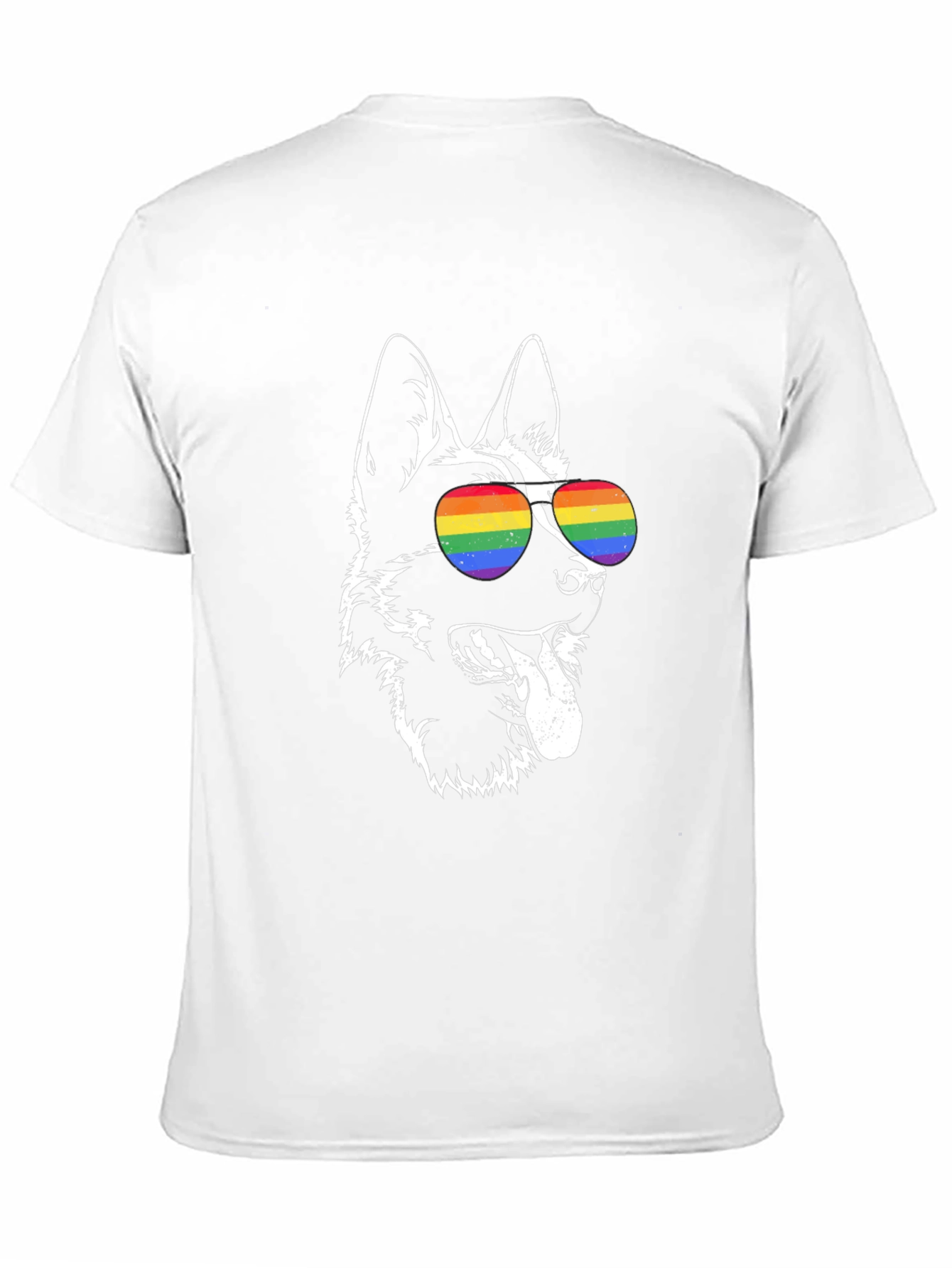 Cool Dog Graphic Tee - Pride Glasses