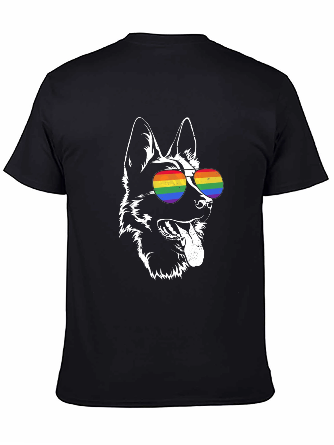 Cool Dog Graphic Tee - Pride Glasses