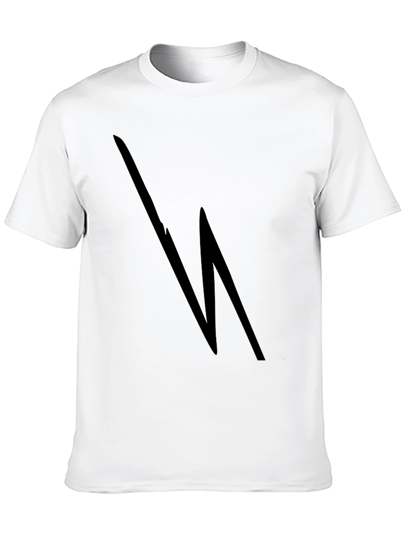 Black Lightning Bolt Graphic Tee