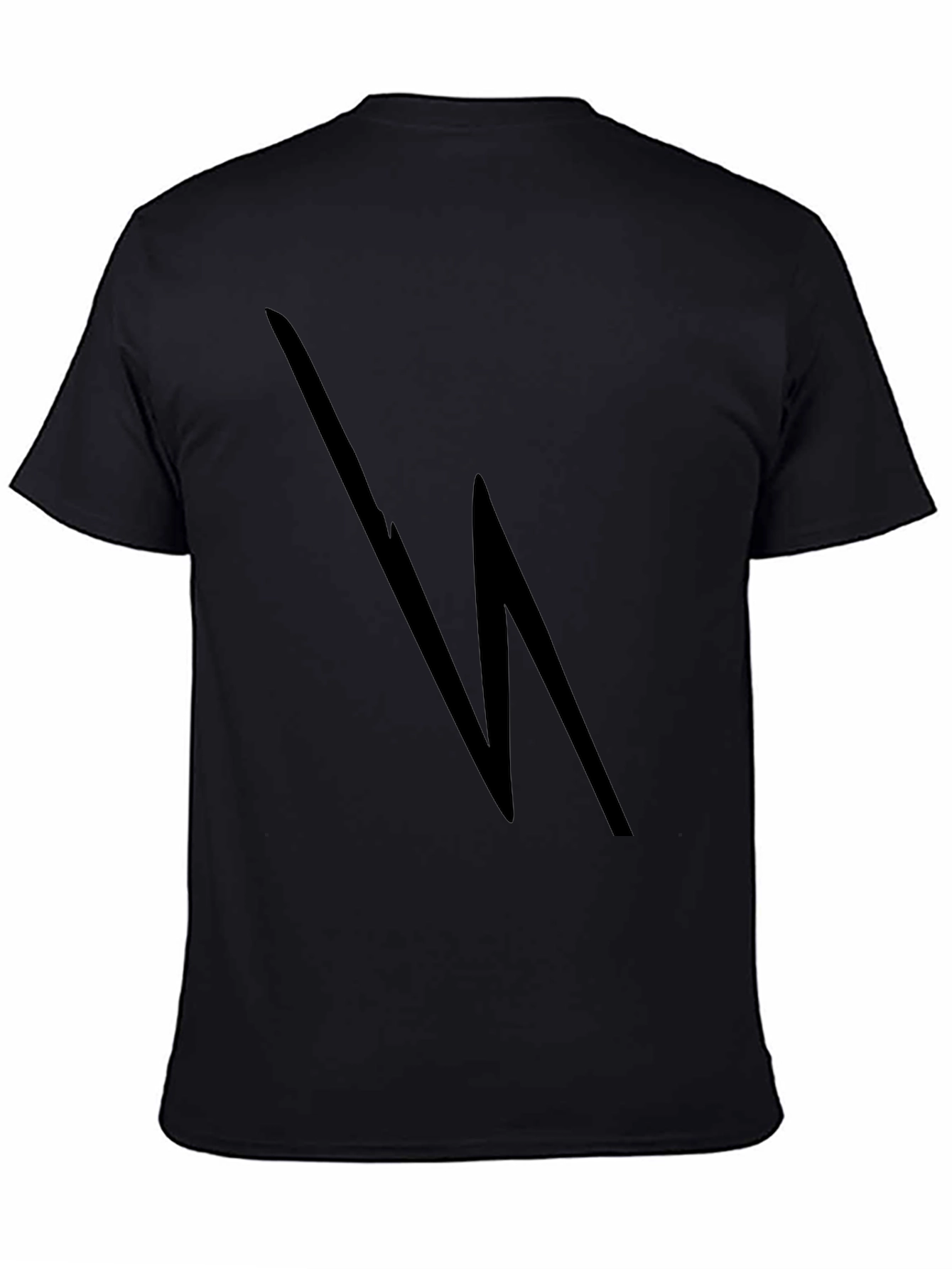 Black Lightning Bolt Graphic Tee