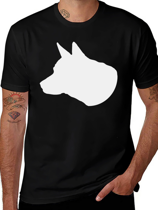 Dog Breed Silhouette Graphic Tee - Stylish Comfort