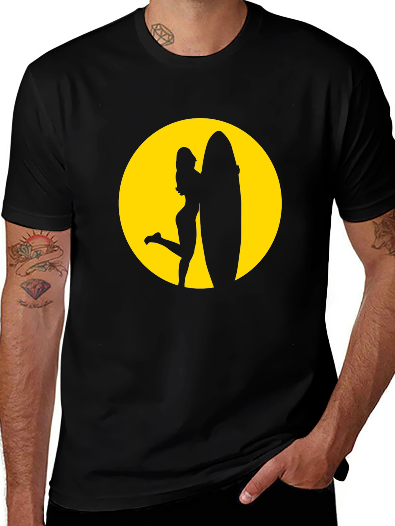 Surf Girl Graphic Tee - Stylish Summer T-Shirt