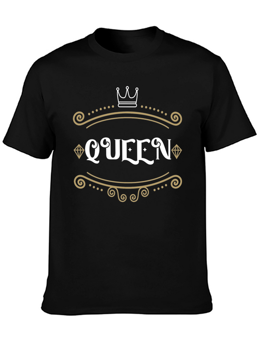 Queen Graphic T-Shirt - Black Crew Neck Tee