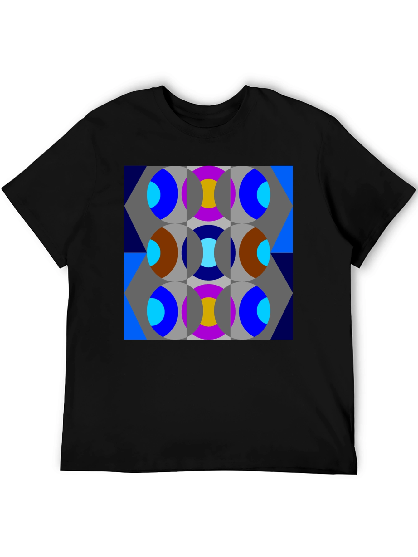 Abstract Geometric Patterned T-Shirt