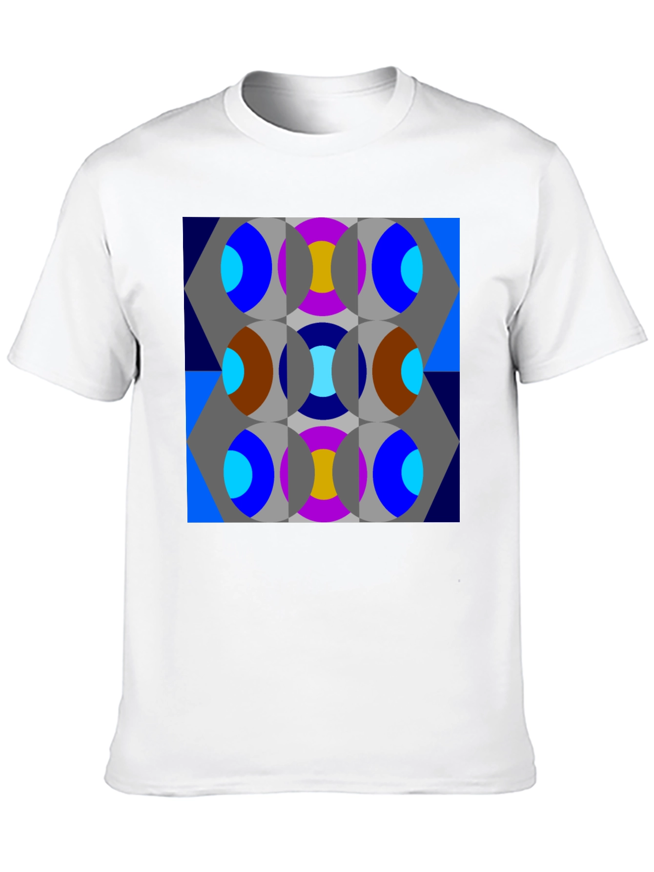 Abstract Geometric Patterned T-Shirt