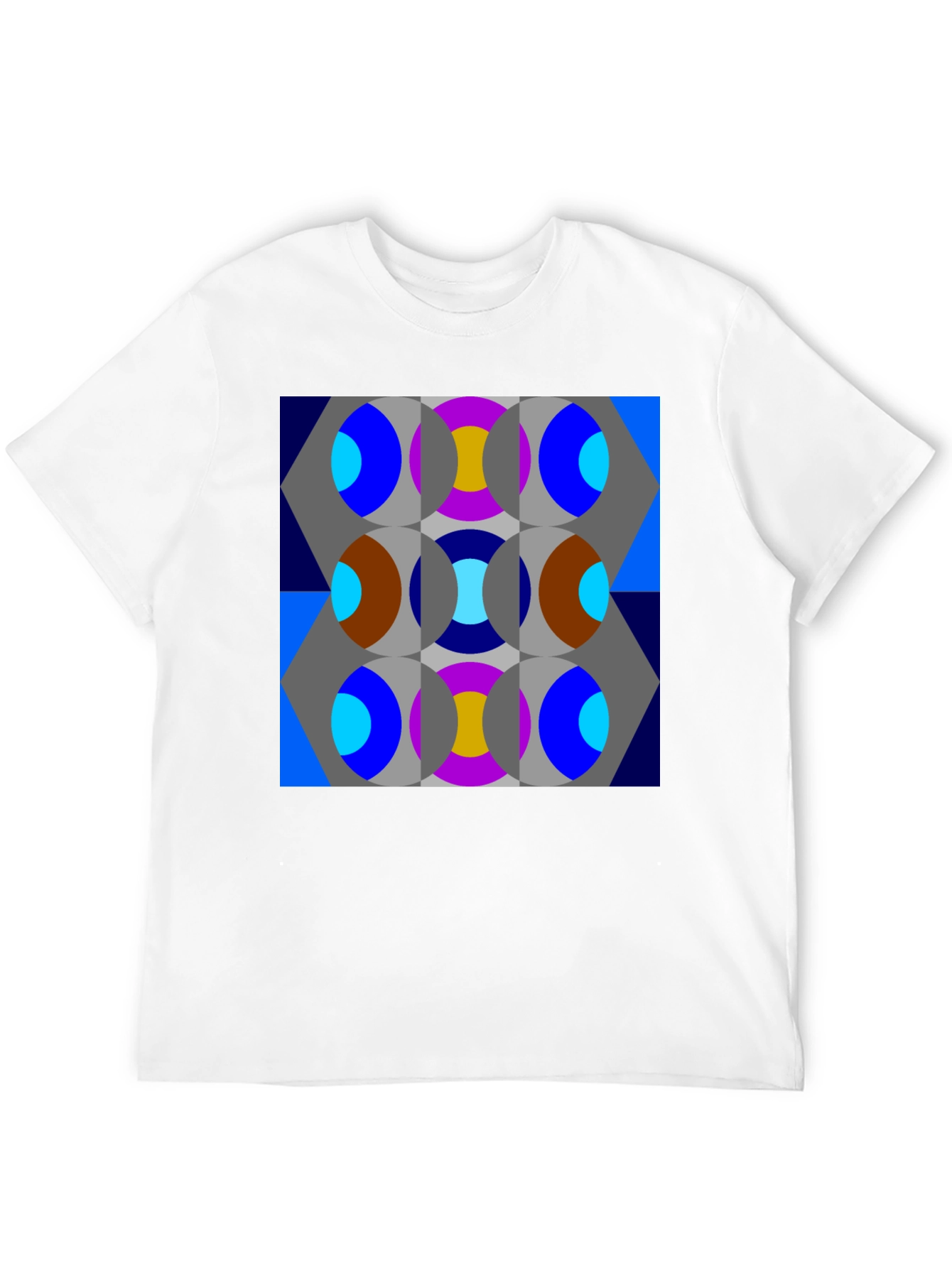 Abstract Geometric Patterned T-Shirt