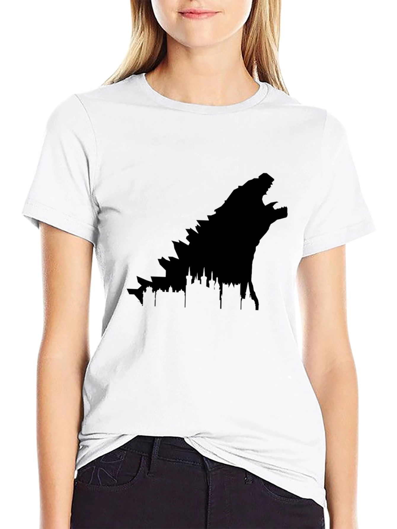 Black Godzilla Howling T-Shirt