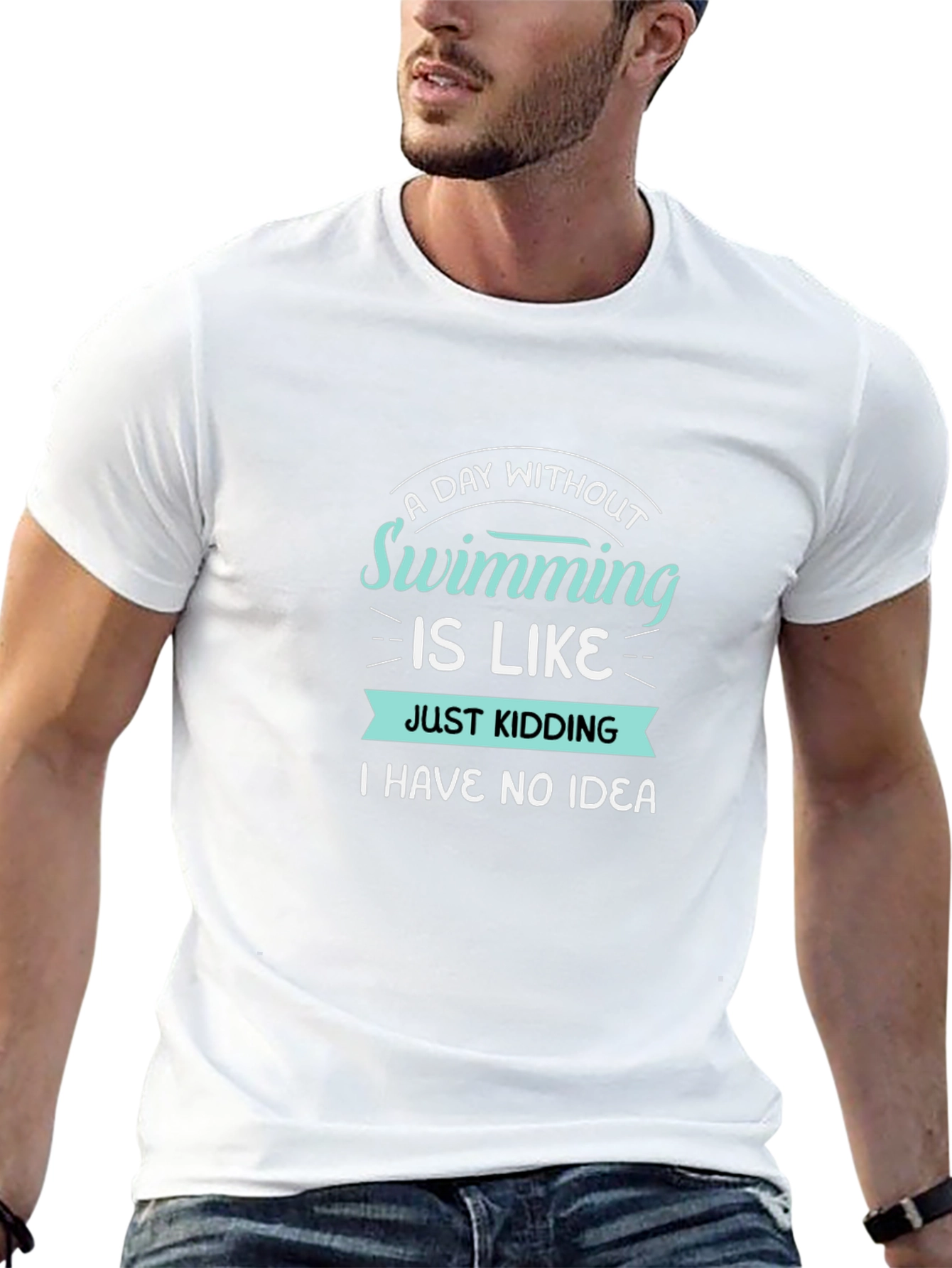 Funny Swimming T-Shirt - A Day Without Swimming