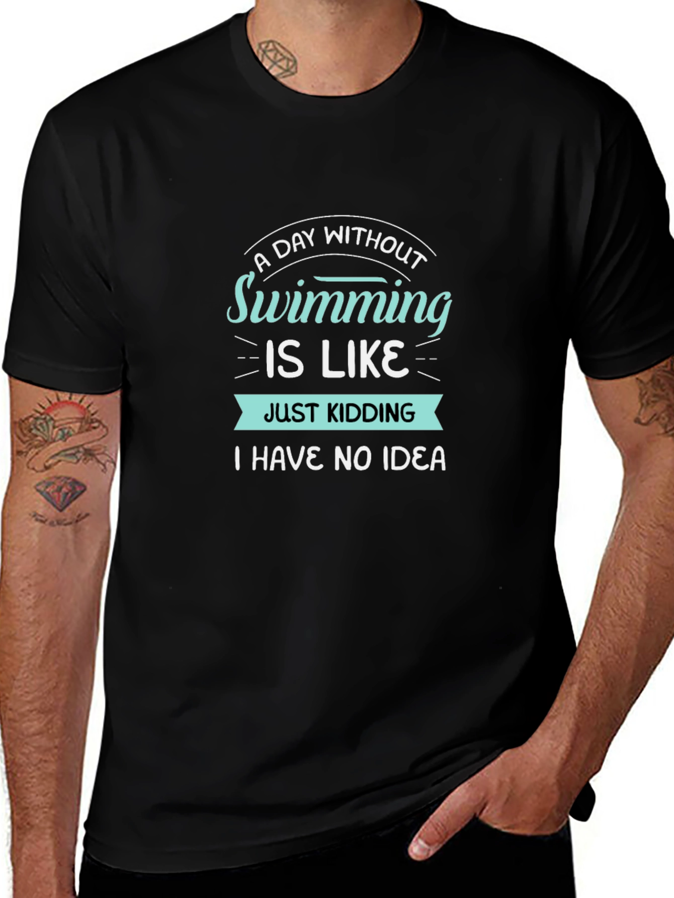 Funny Swimming T-Shirt - A Day Without Swimming