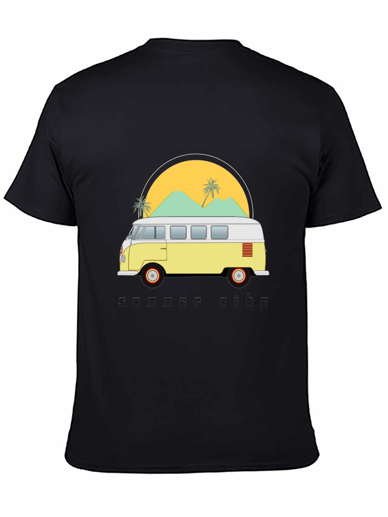 Retro VW Bus T-Shirt - Beach Vibes