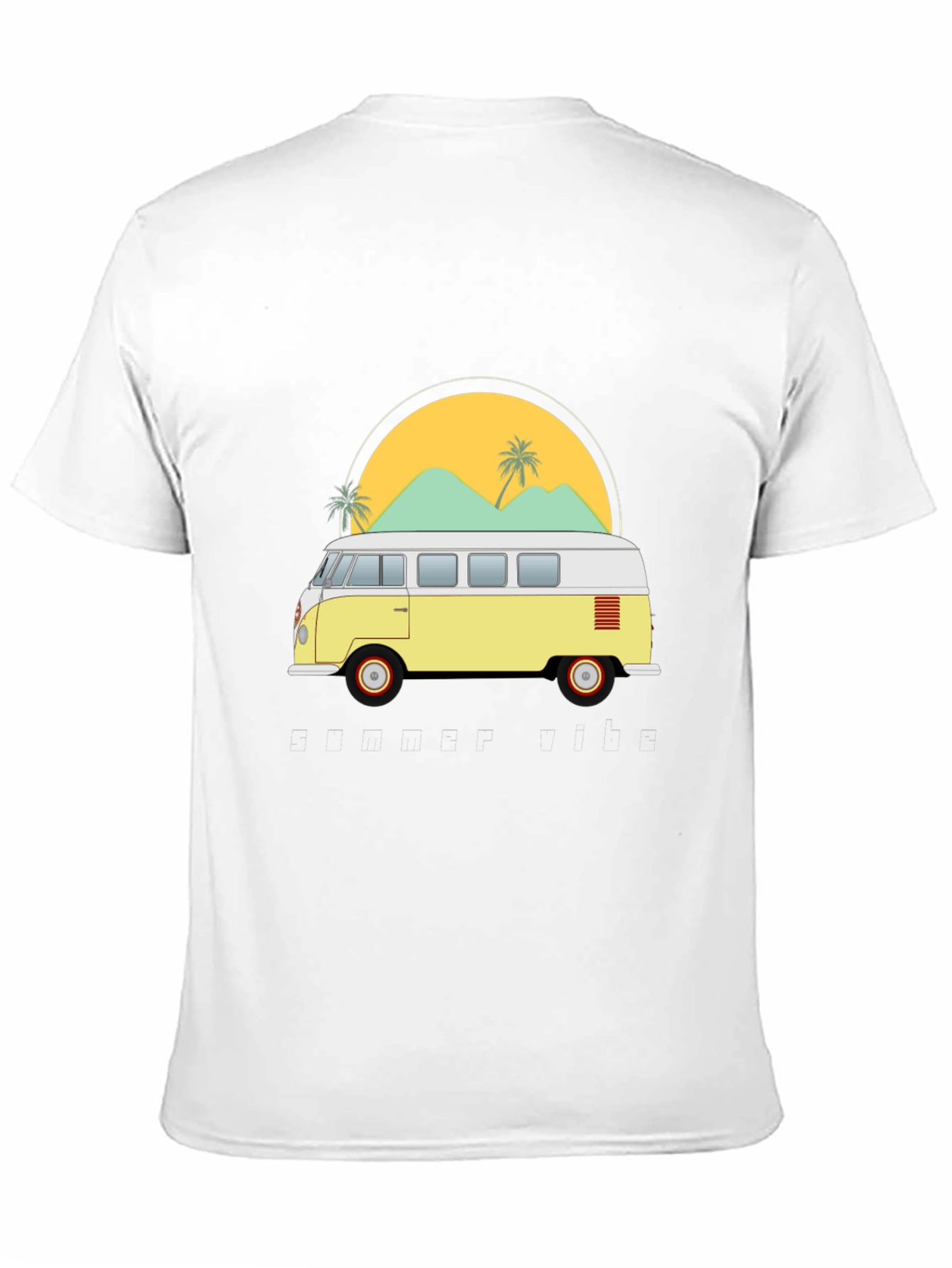 Retro VW Bus T-Shirt - Beach Vibes