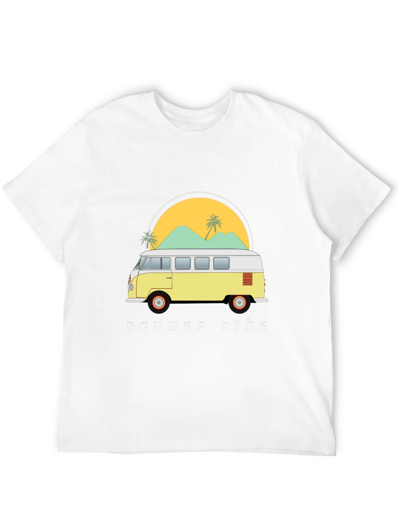Retro VW Bus T-Shirt - Beach Vibes