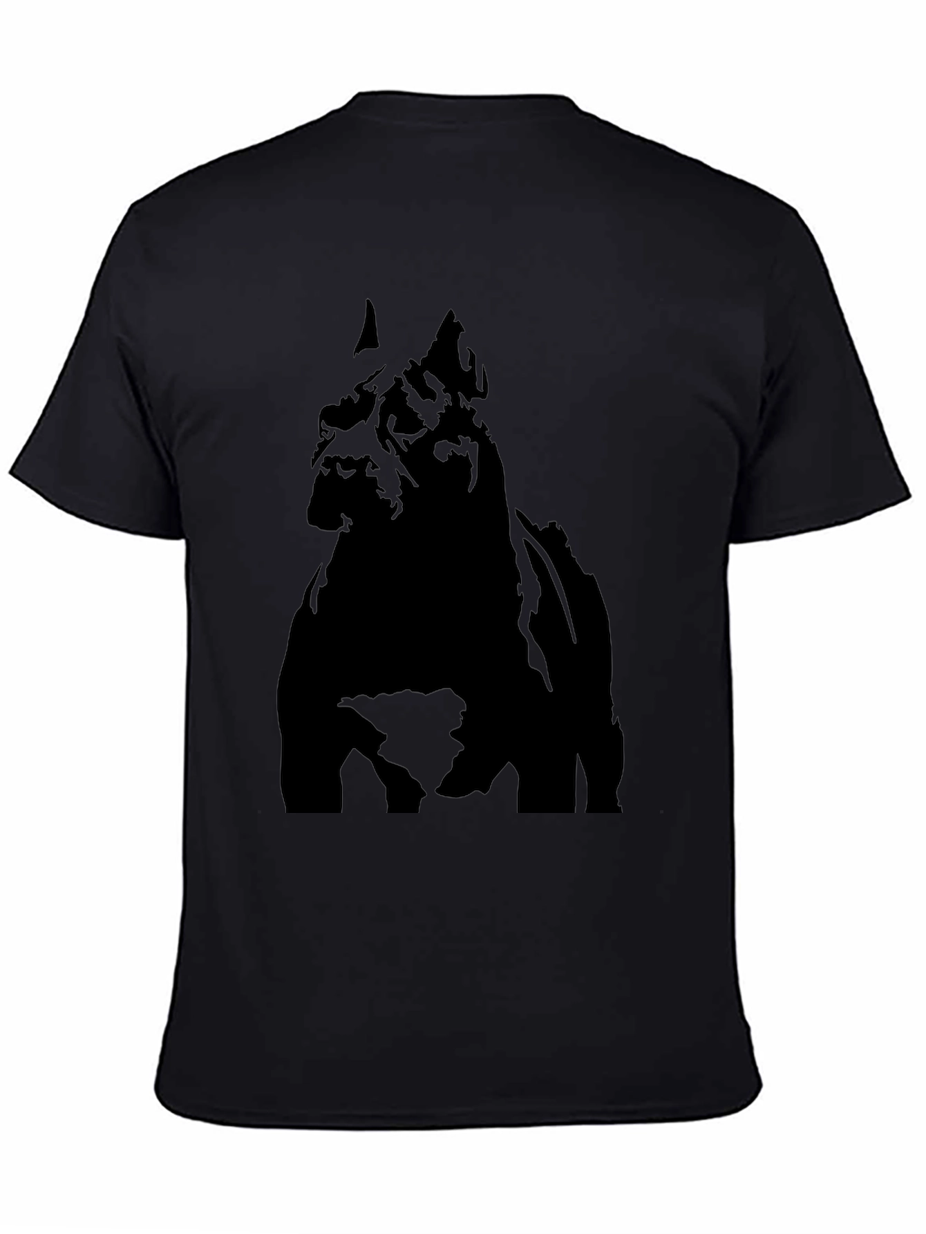 Black Dog Silhouette Graphic Tee