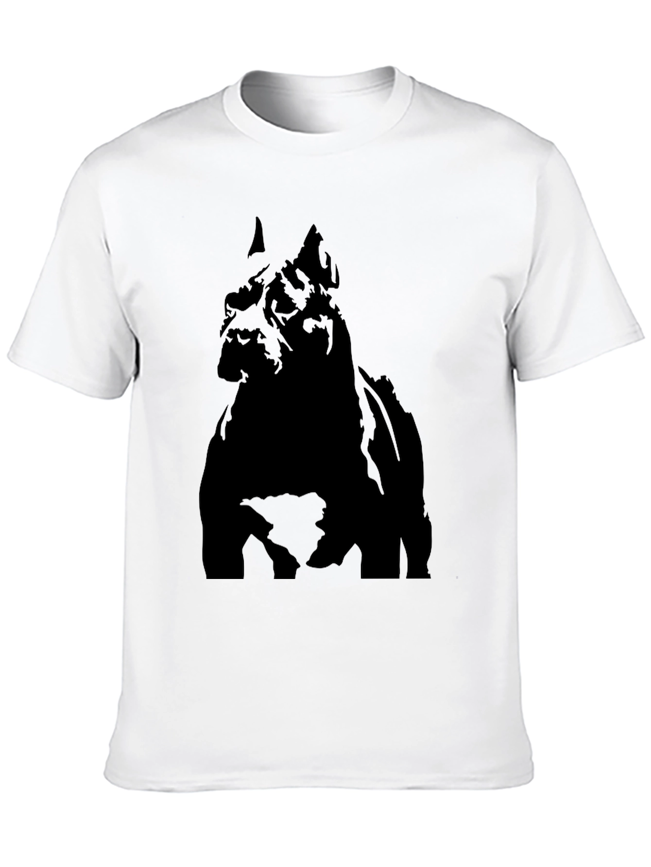 Black Dog Silhouette Graphic Tee