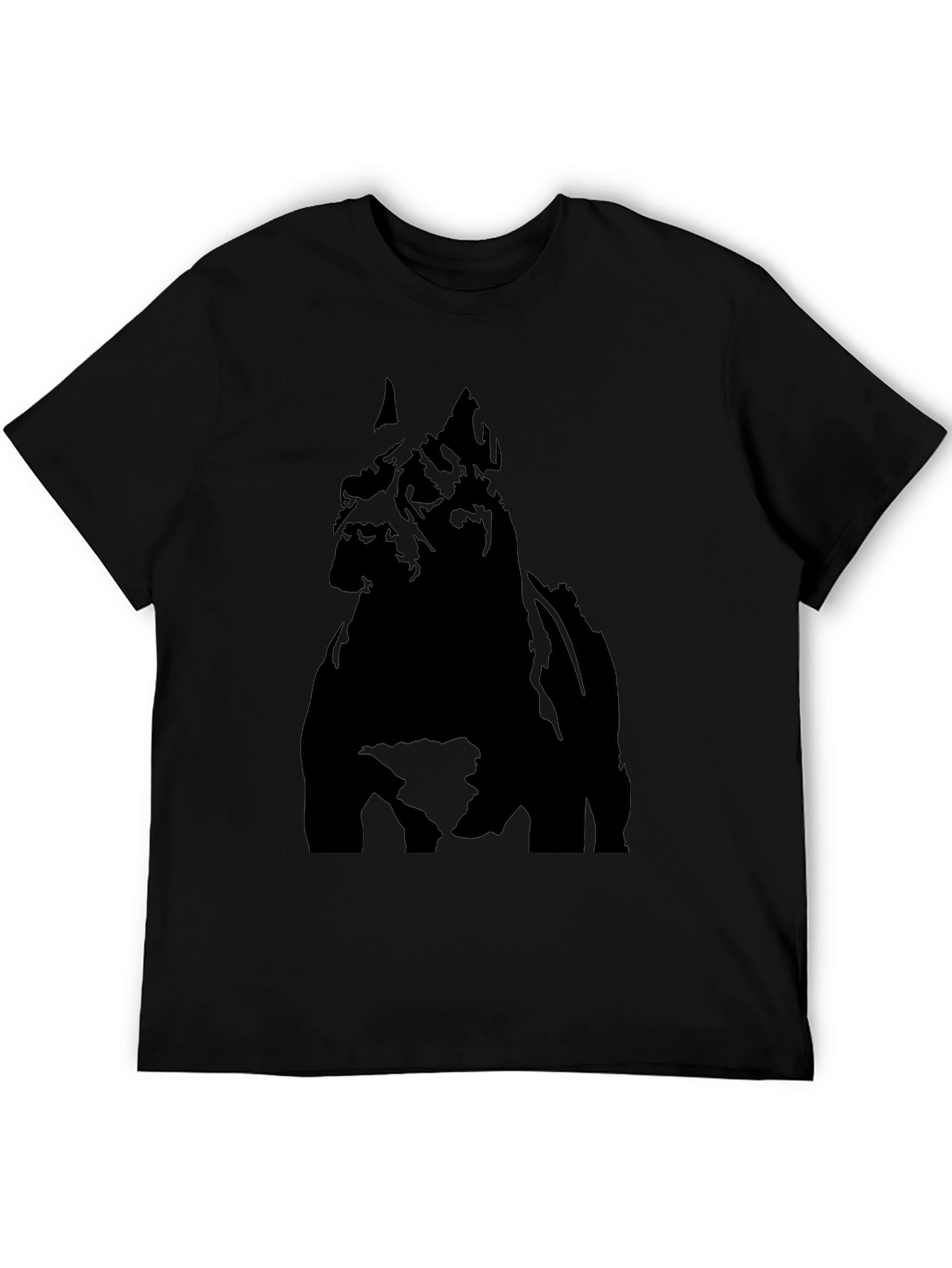 Black Dog Silhouette Graphic Tee