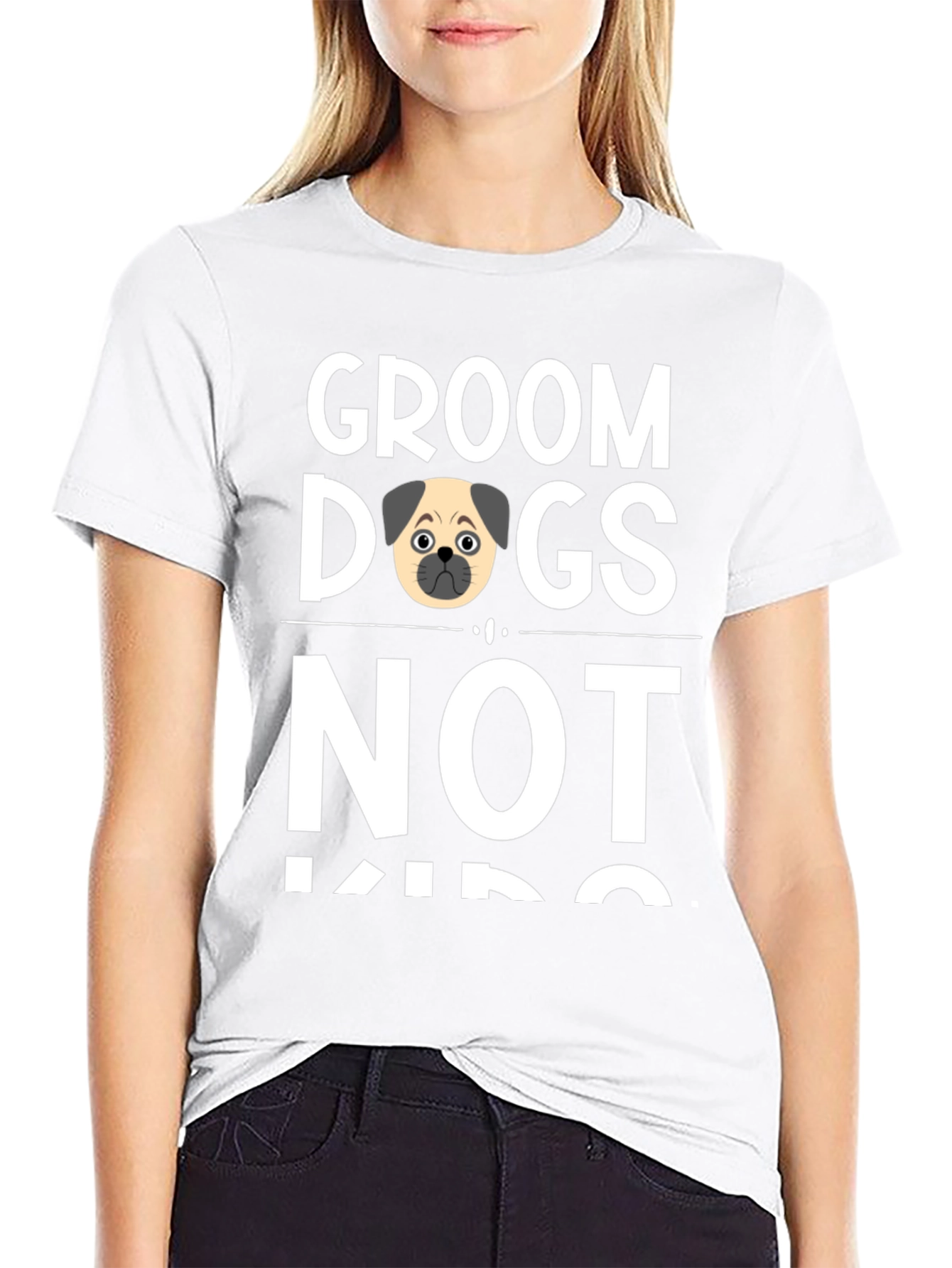 Groom Dogs Not Kids Novelty T-Shirt