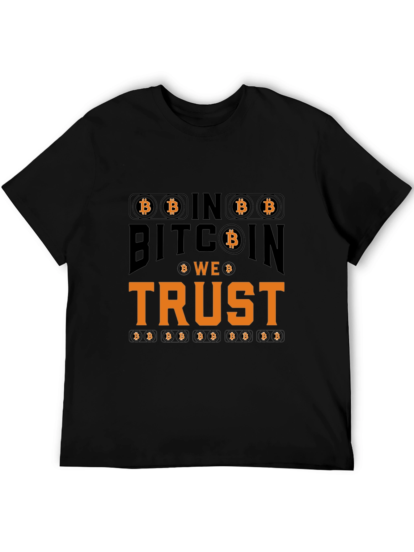Bitcoin We Trust Black T-Shirt Crypto Currency Tee