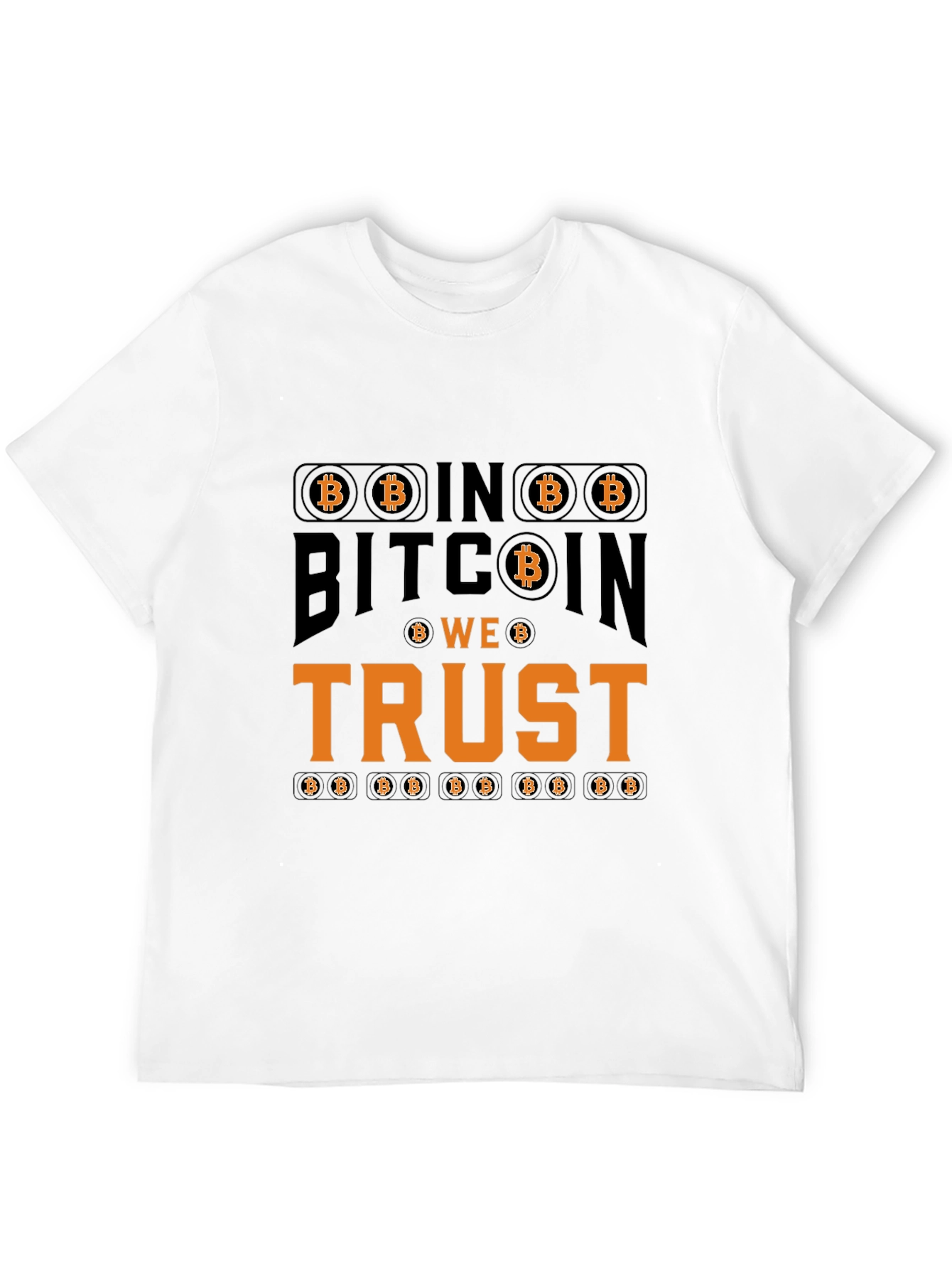 Bitcoin We Trust Black T-Shirt Crypto Currency Tee