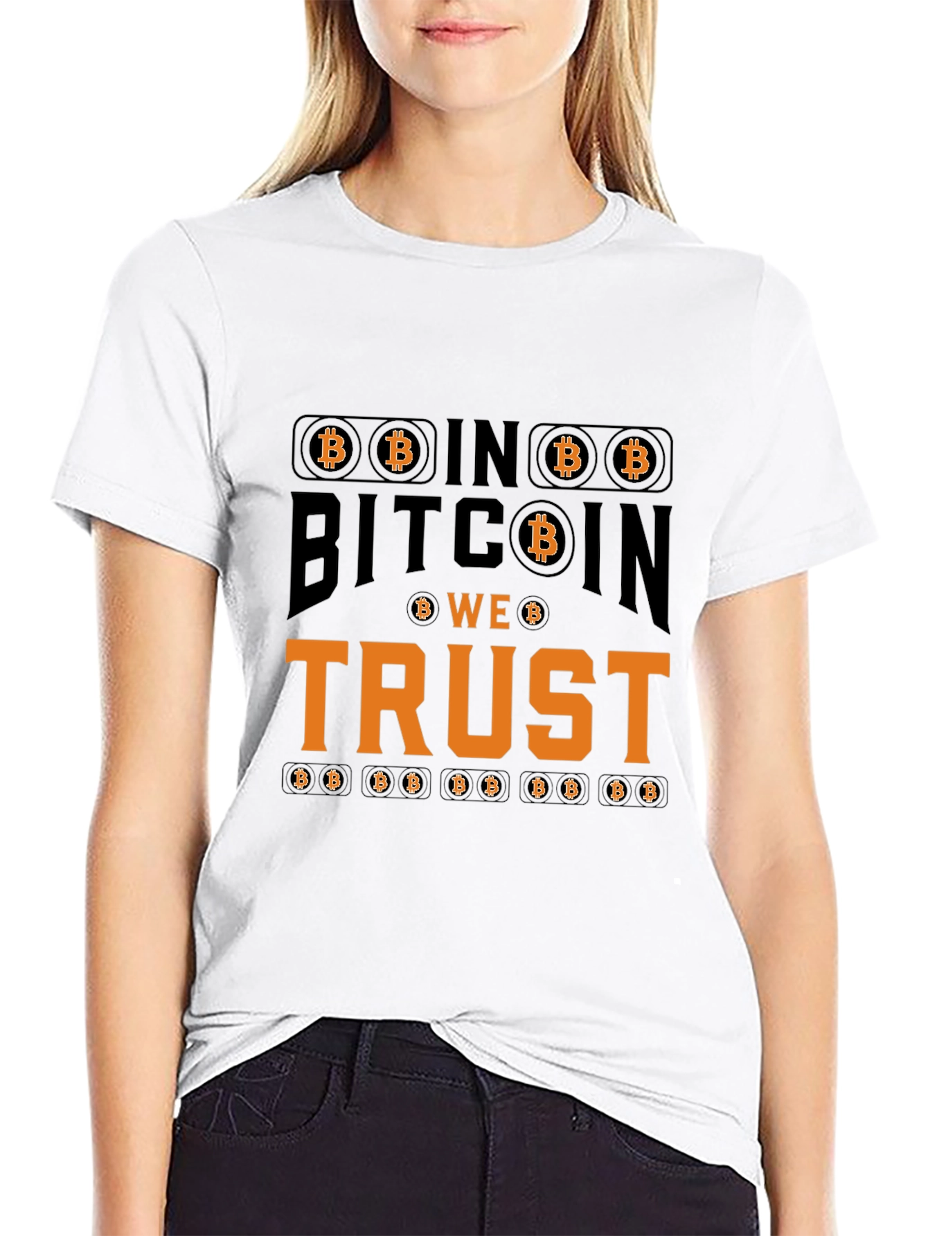 Bitcoin We Trust Black T-Shirt Crypto Currency Tee