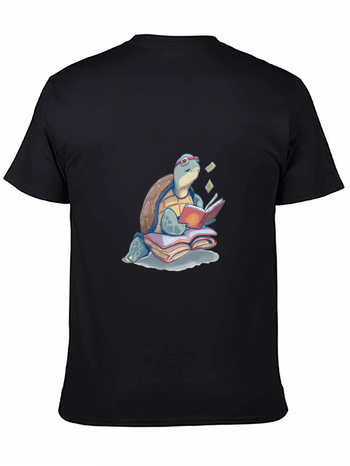 Turtle Reading Book T-Shirt