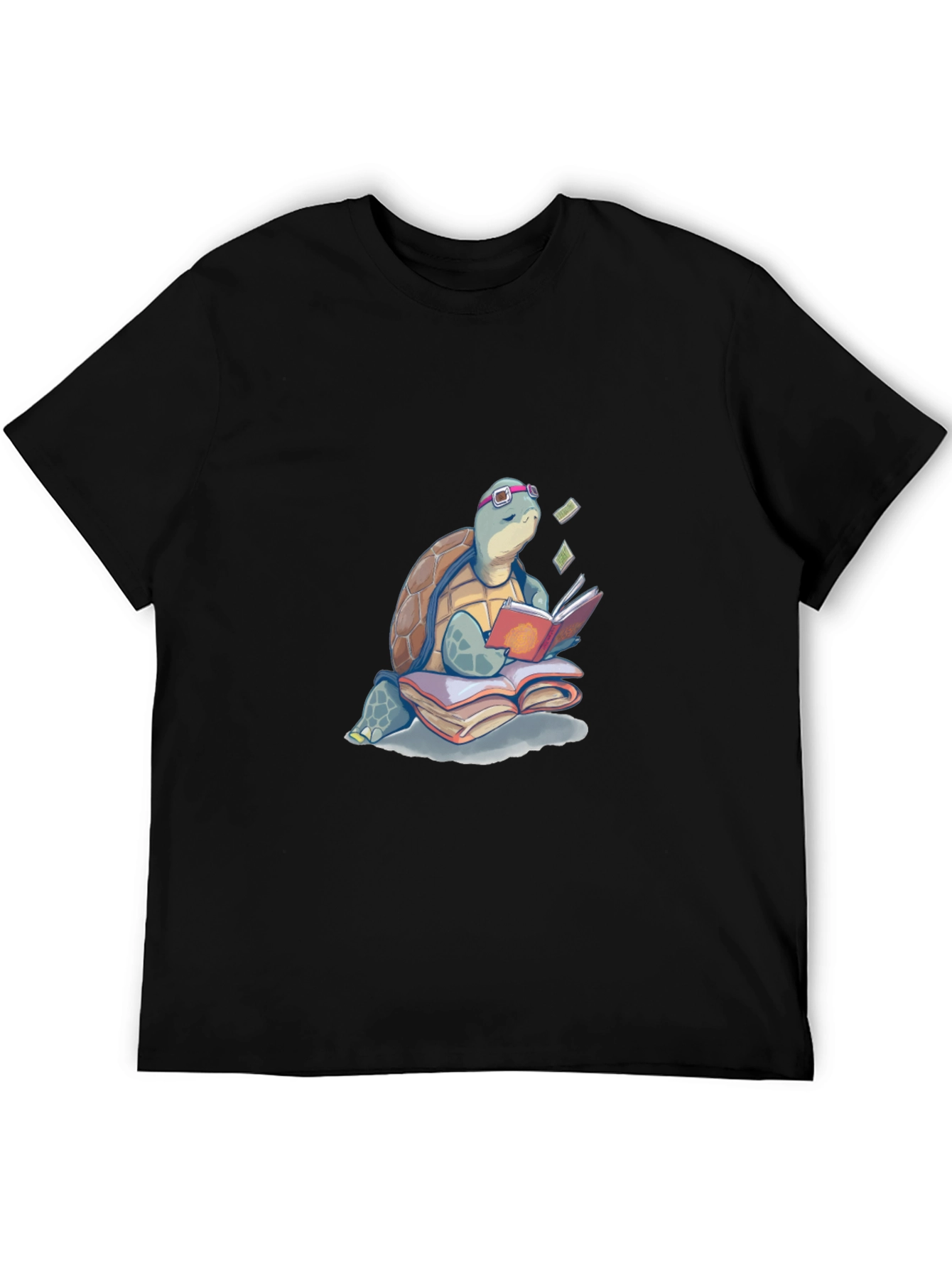 Turtle Reading Book T-Shirt