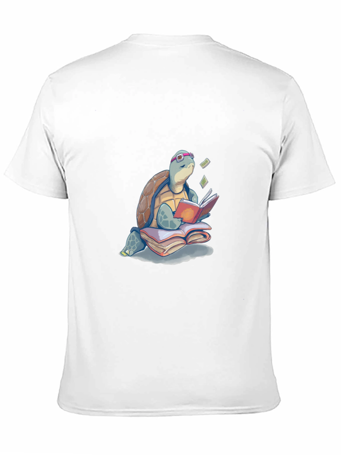 Turtle Reading Book T-Shirt