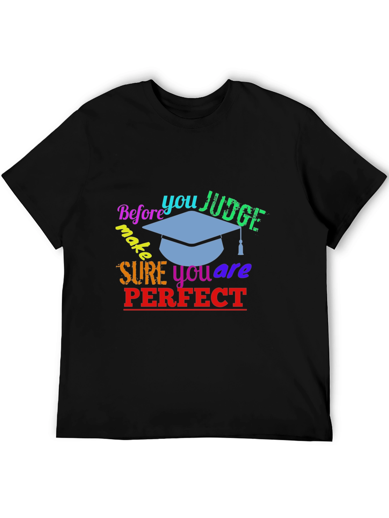 Judge Less Black Graphic Tee