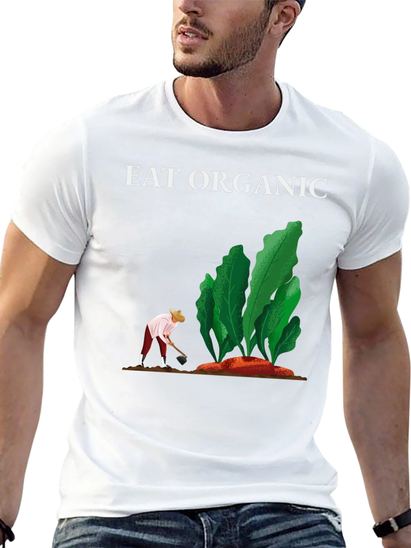 Eat Organic T-Shirt - Gardening Tee