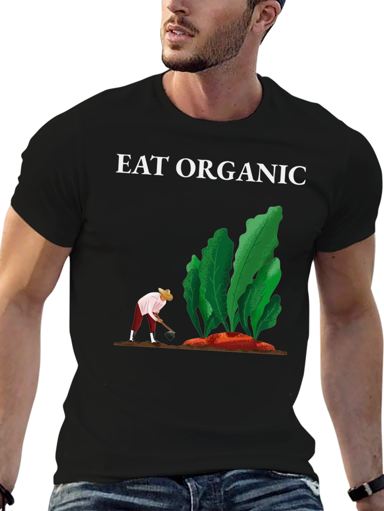 Eat Organic T-Shirt - Gardening Tee