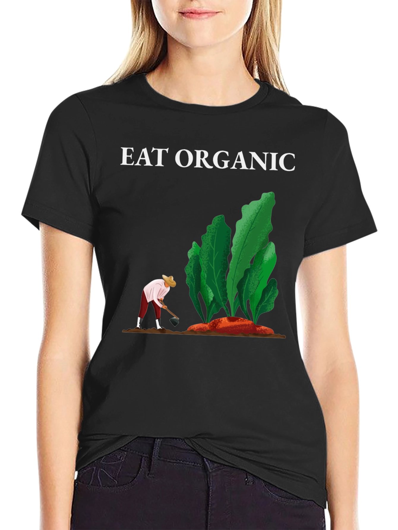 Eat Organic T-Shirt - Gardening Tee