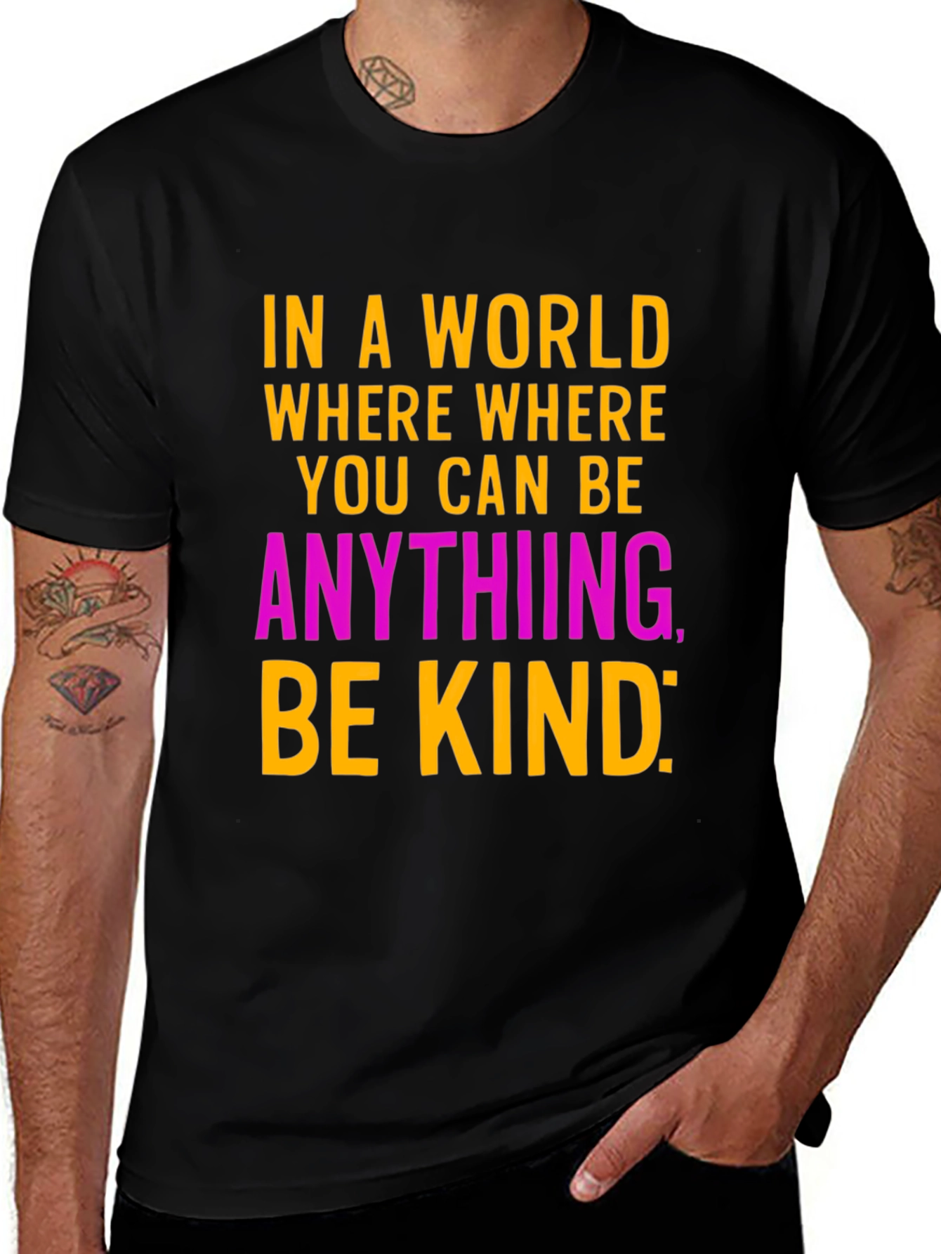 Be Kind Graphic Tee - Stylish Inspirational Message T-Shirt