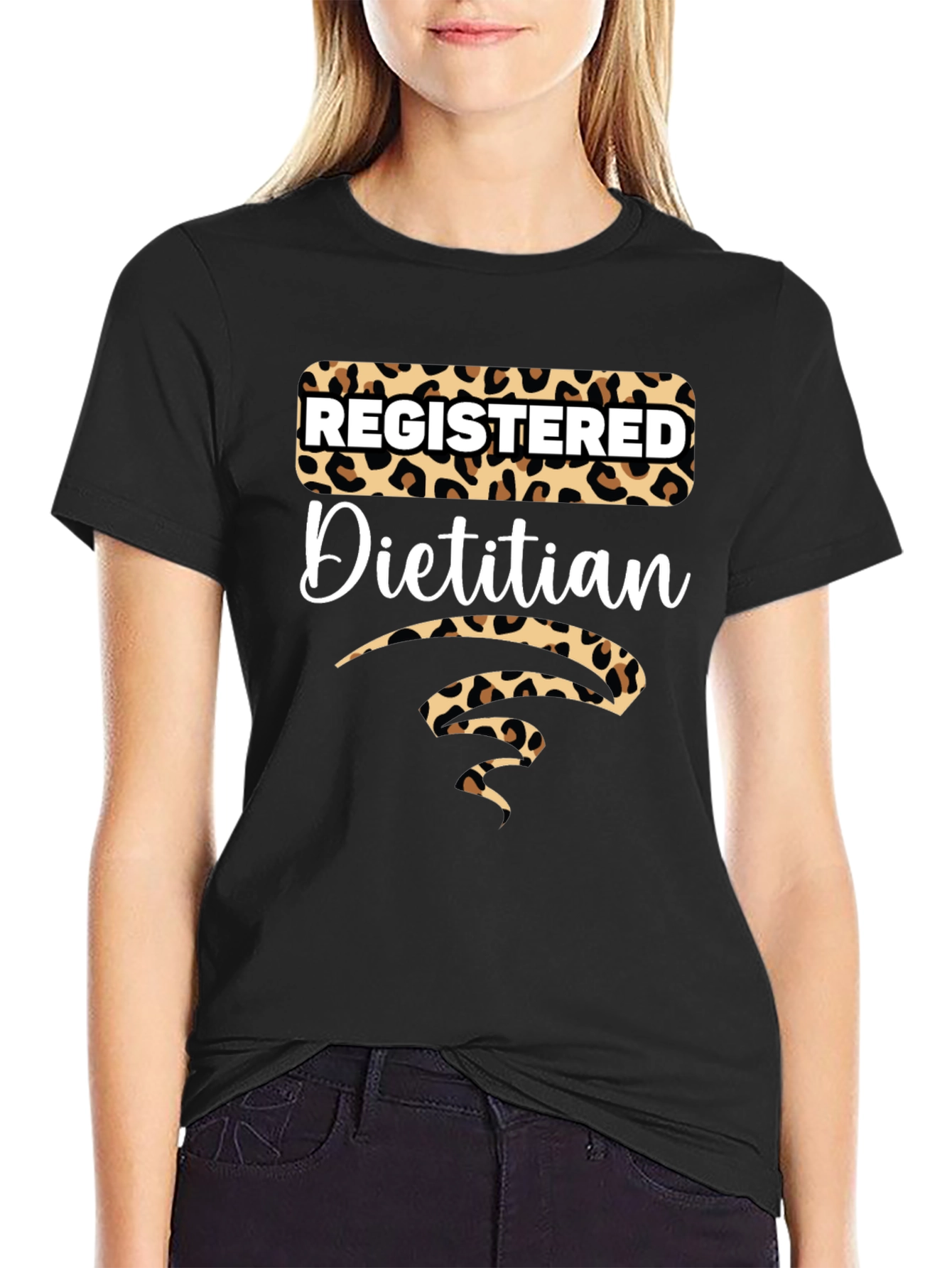 Registered Dietitian Leopard Print Tee