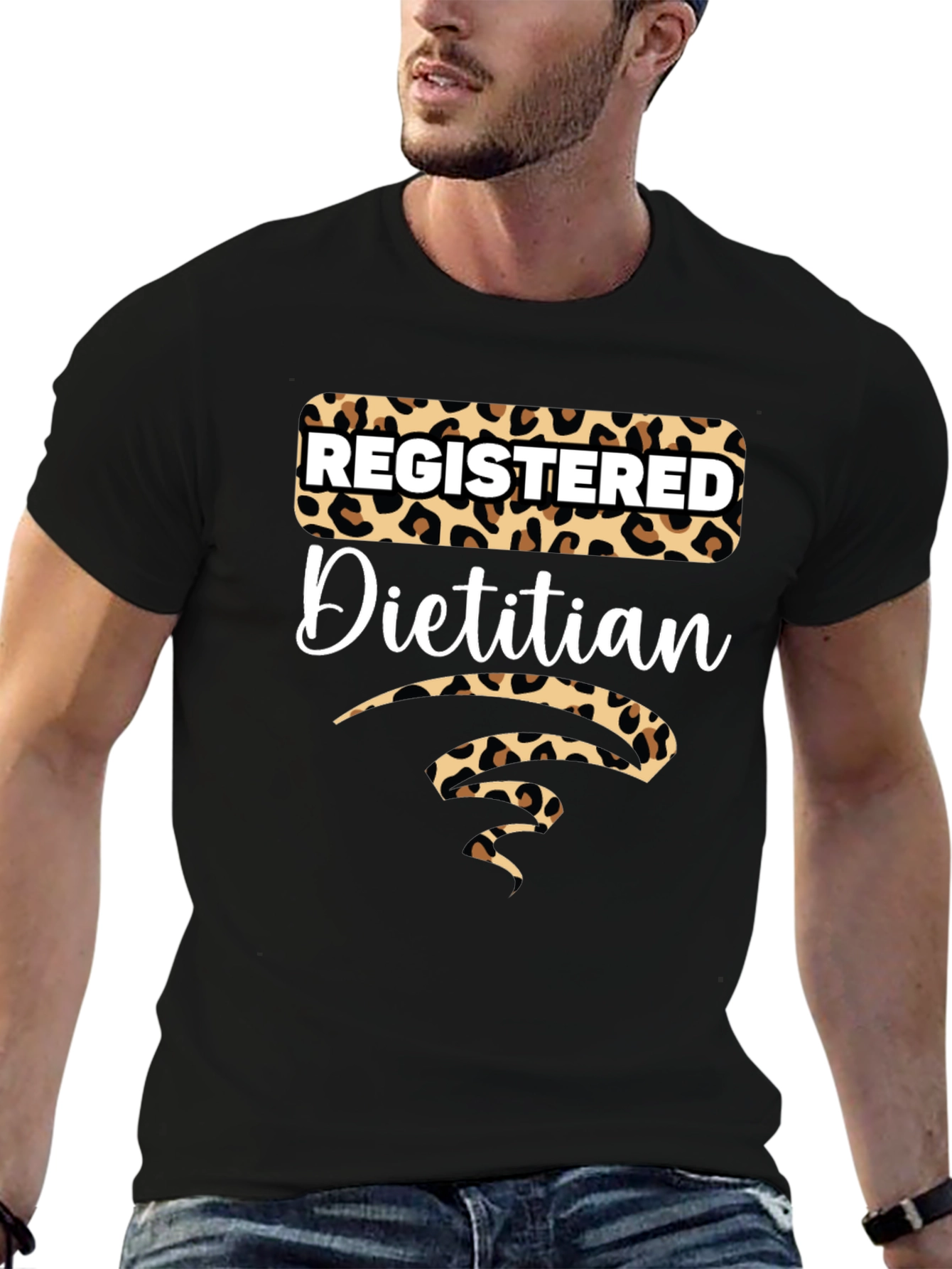 Registered Dietitian Leopard Print Tee
