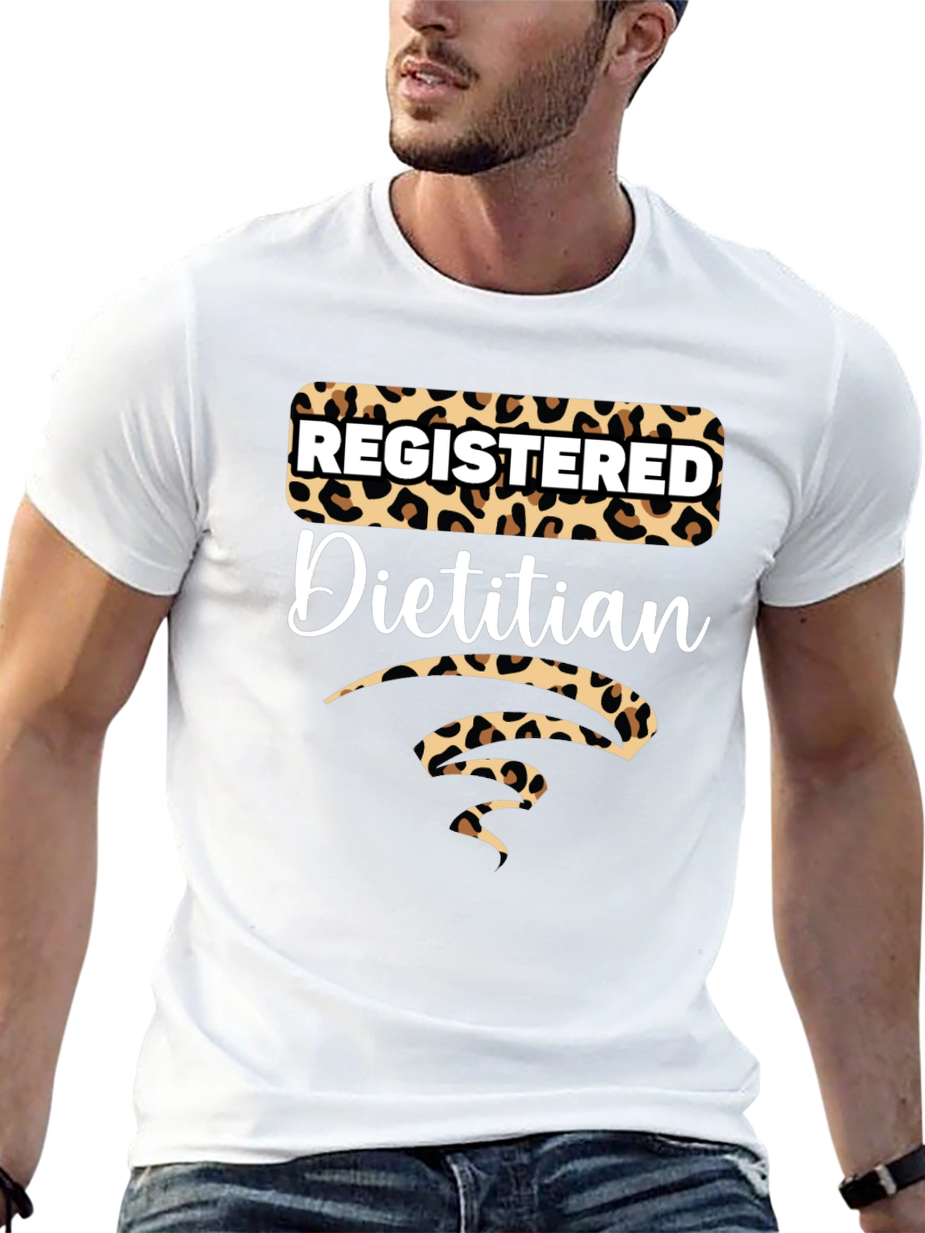 Registered Dietitian Leopard Print Tee