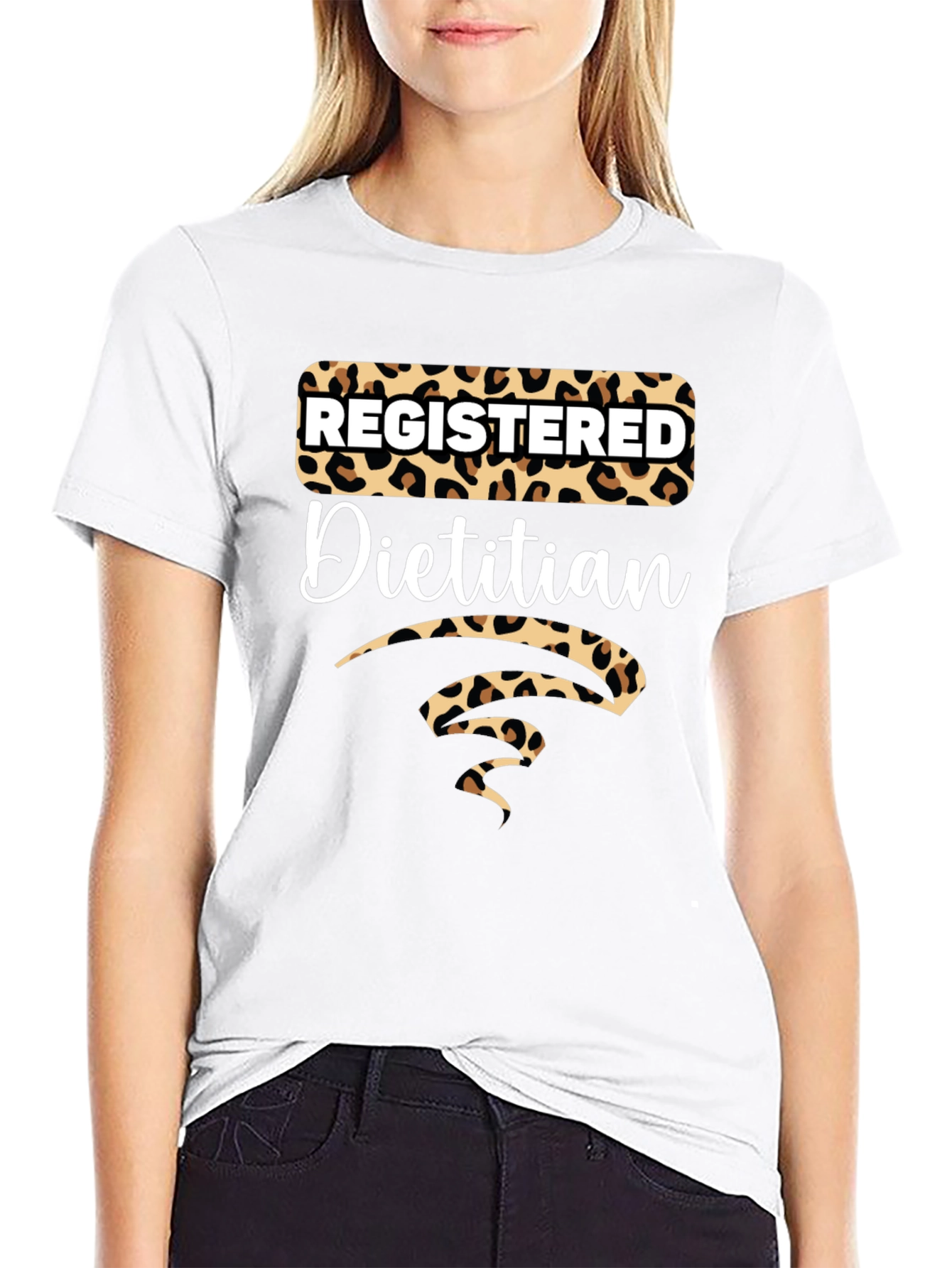Registered Dietitian Leopard Print Tee