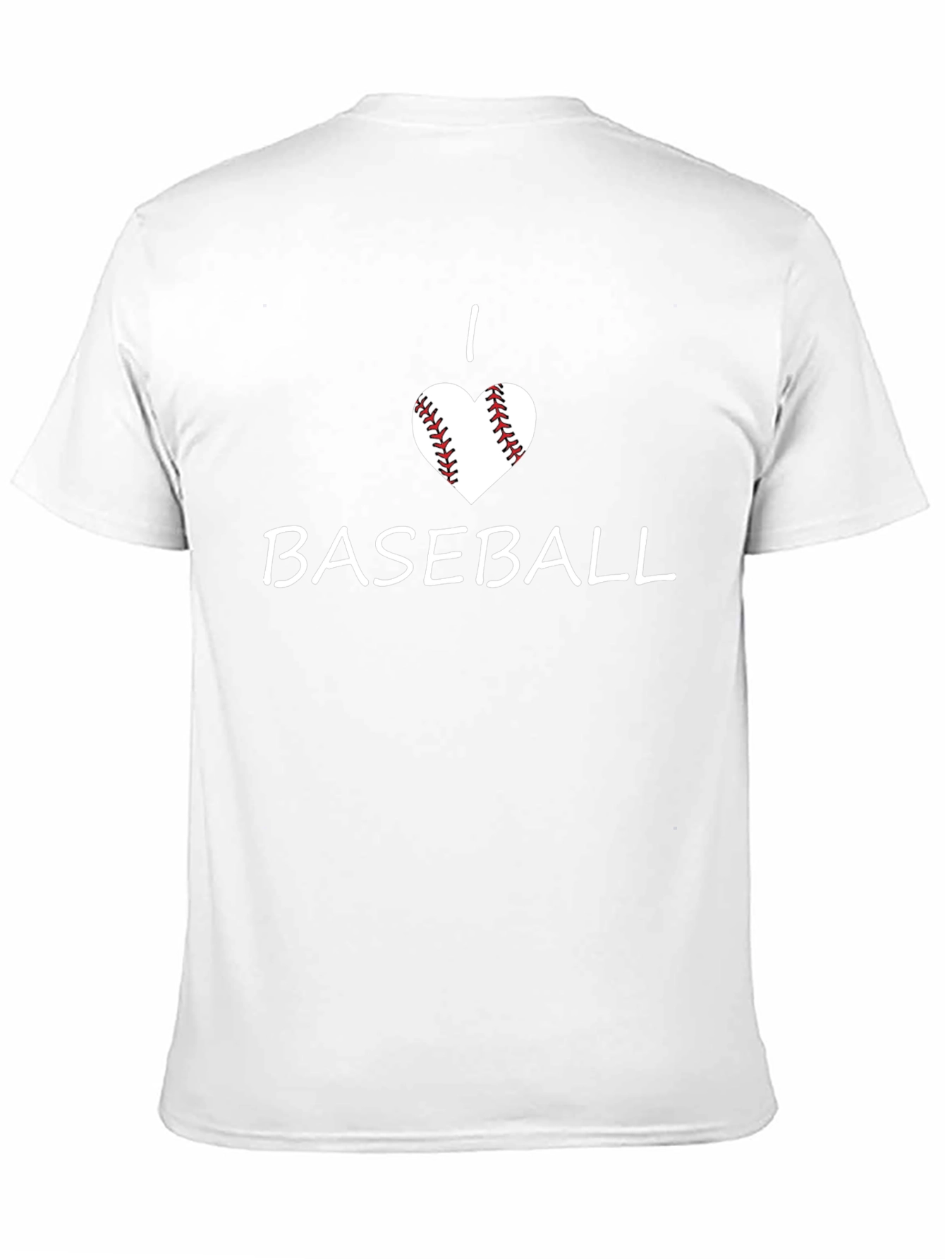 I Love Baseball Graphic Tee - Soft Cotton Blend