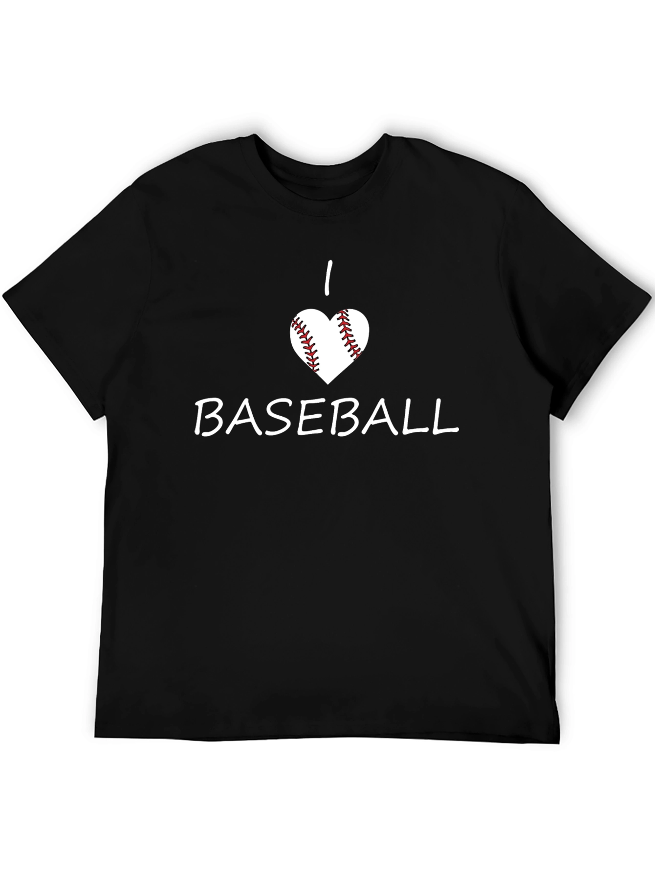 I Love Baseball Graphic Tee - Soft Cotton Blend