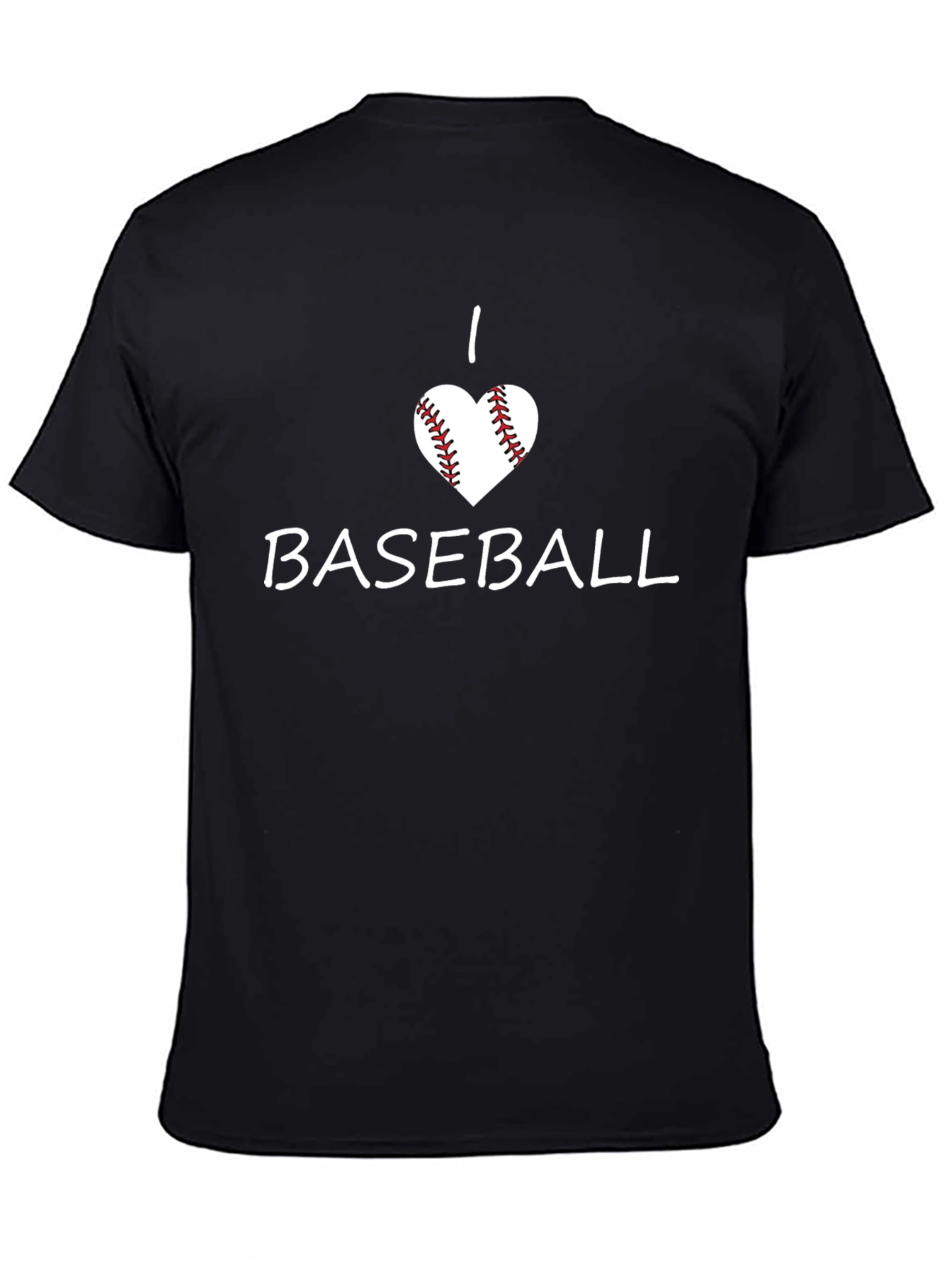 I Love Baseball Graphic Tee - Soft Cotton Blend