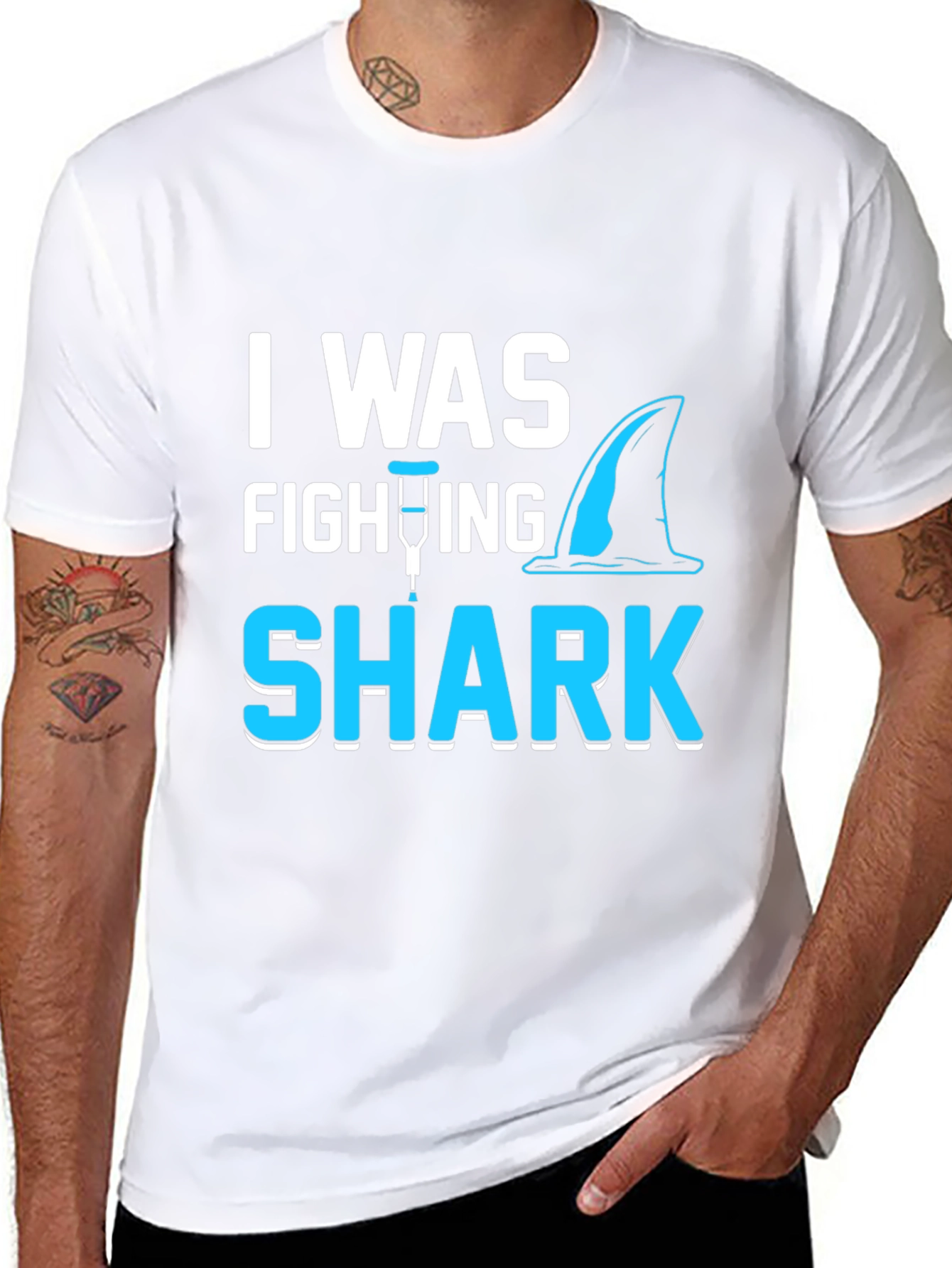 Shark Attack Leg Injury T-Shirt
