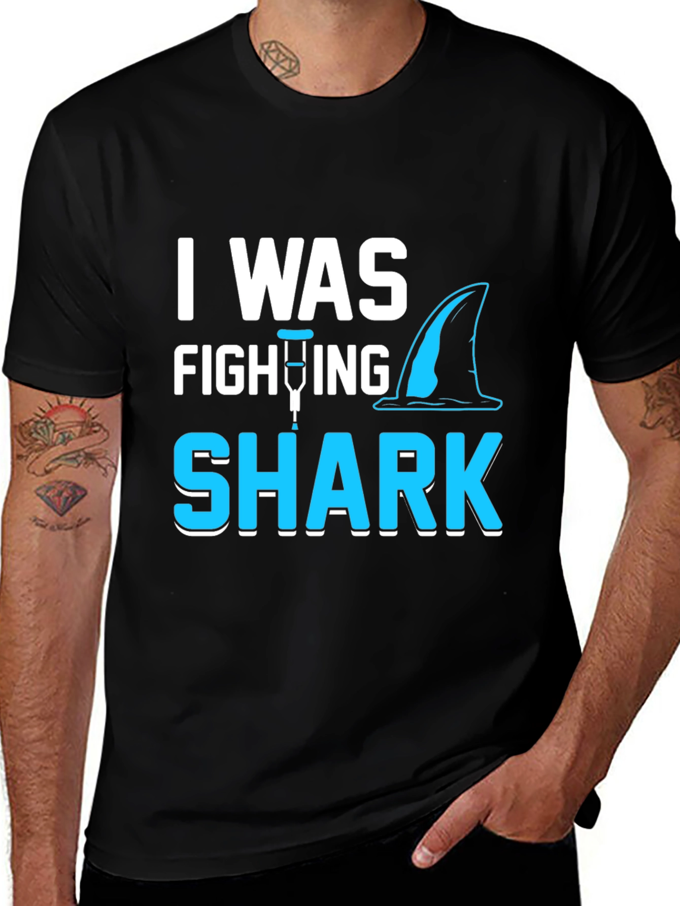 Shark Attack Leg Injury T-Shirt